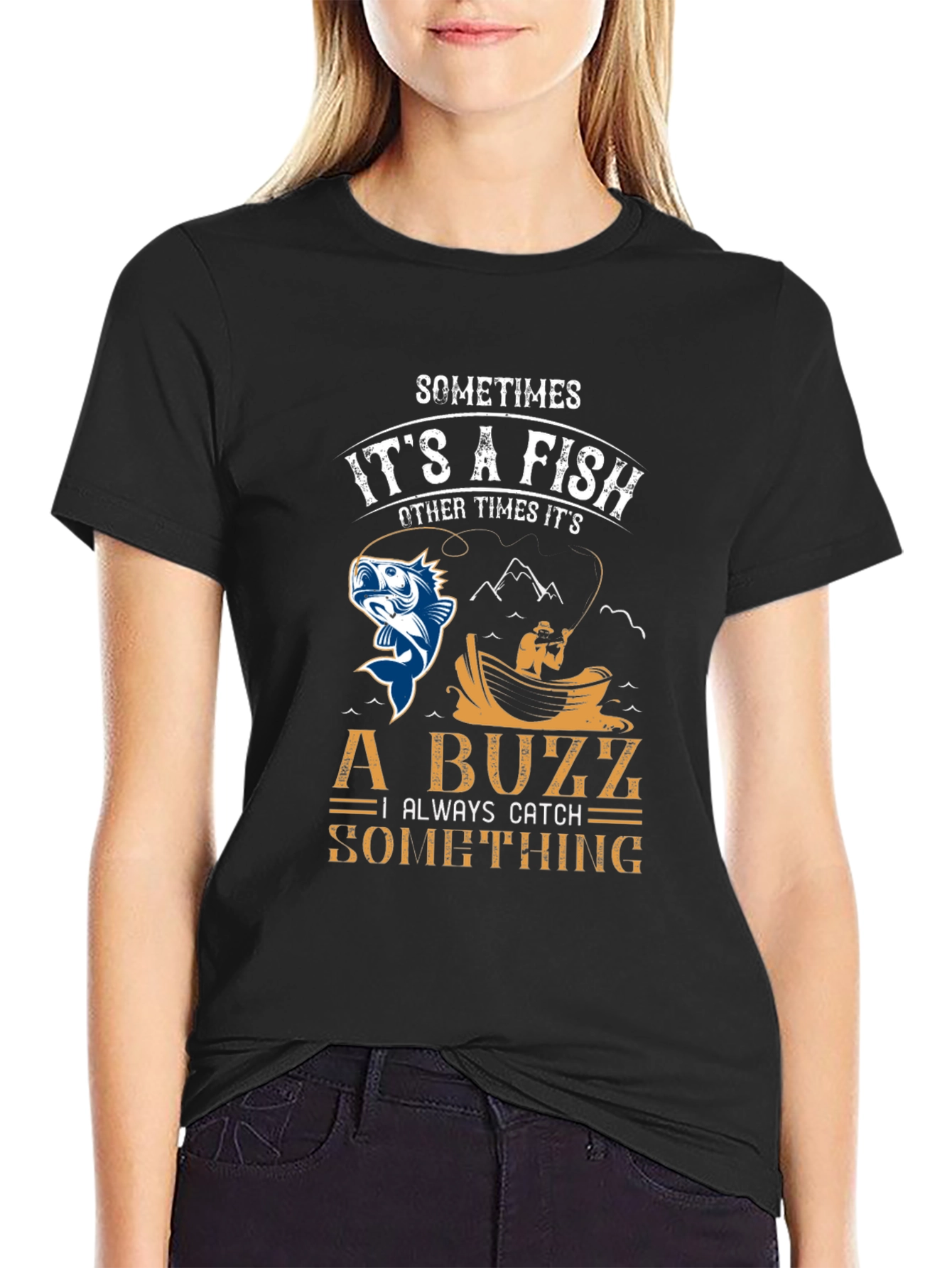 Fishing Humor T-Shirt - Catch a Buzz