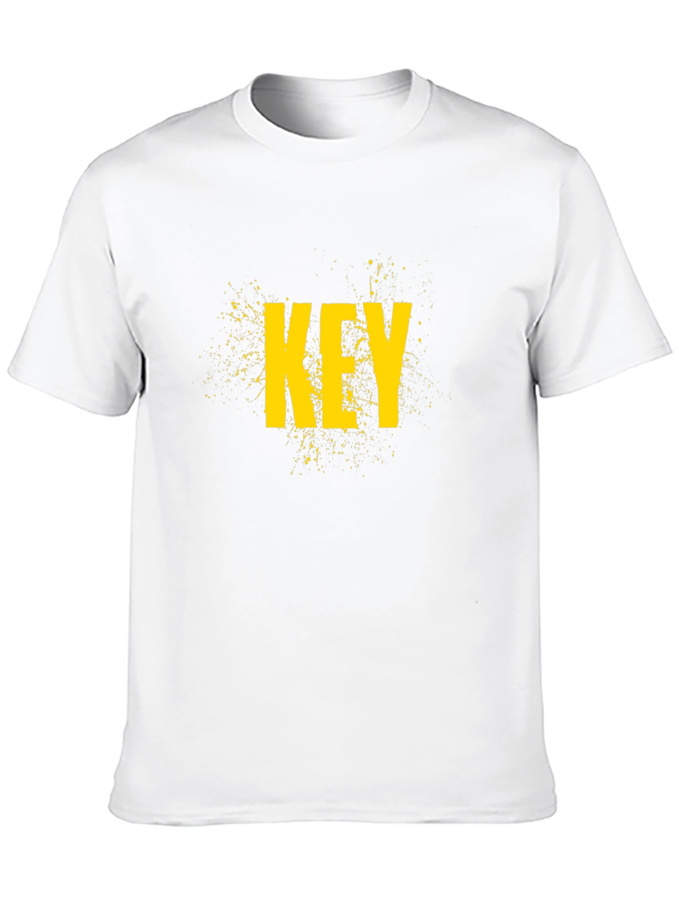 Graphic Print T-Shirt - Key Yellow