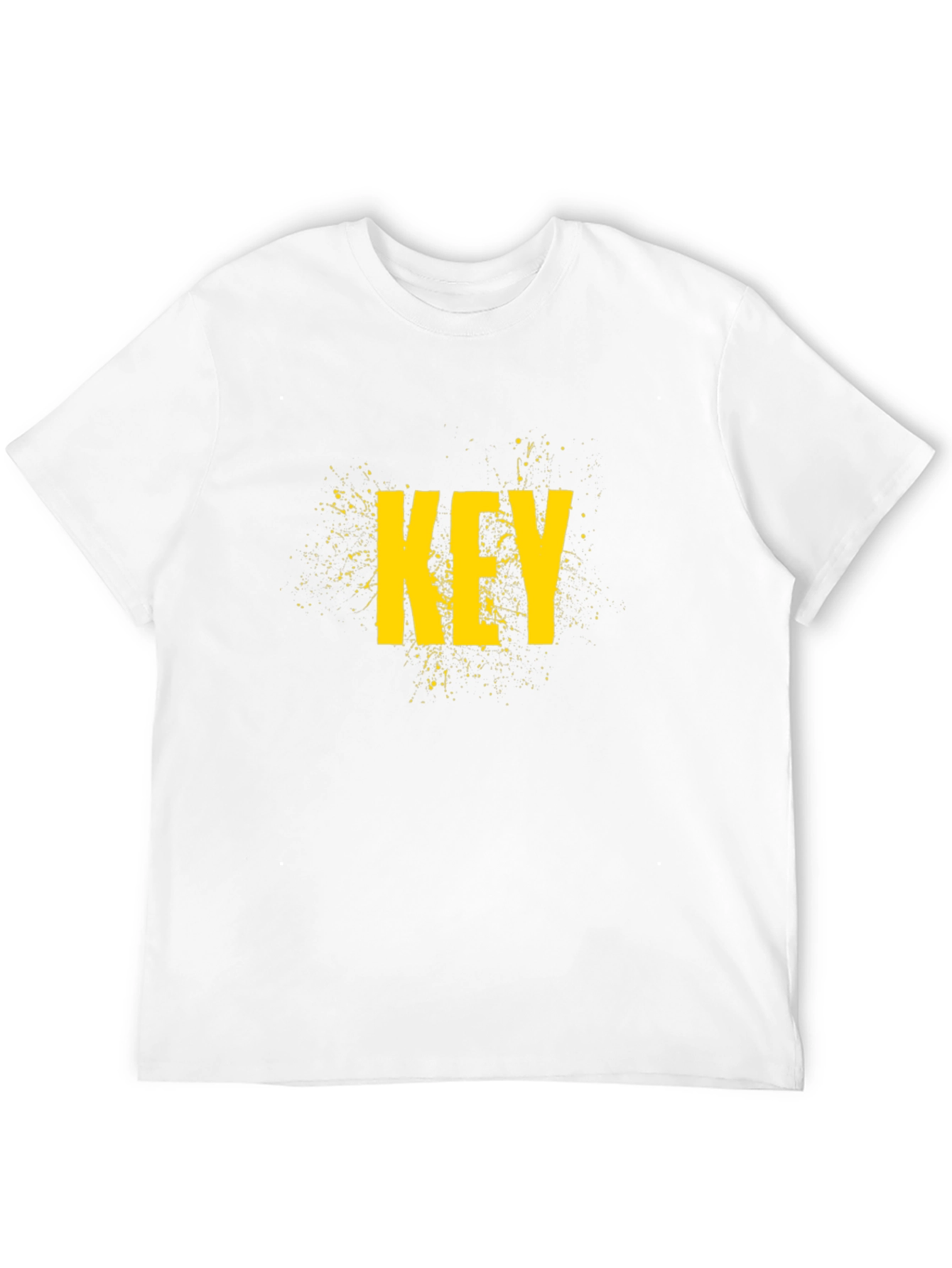 Graphic Print T-Shirt - Key Yellow