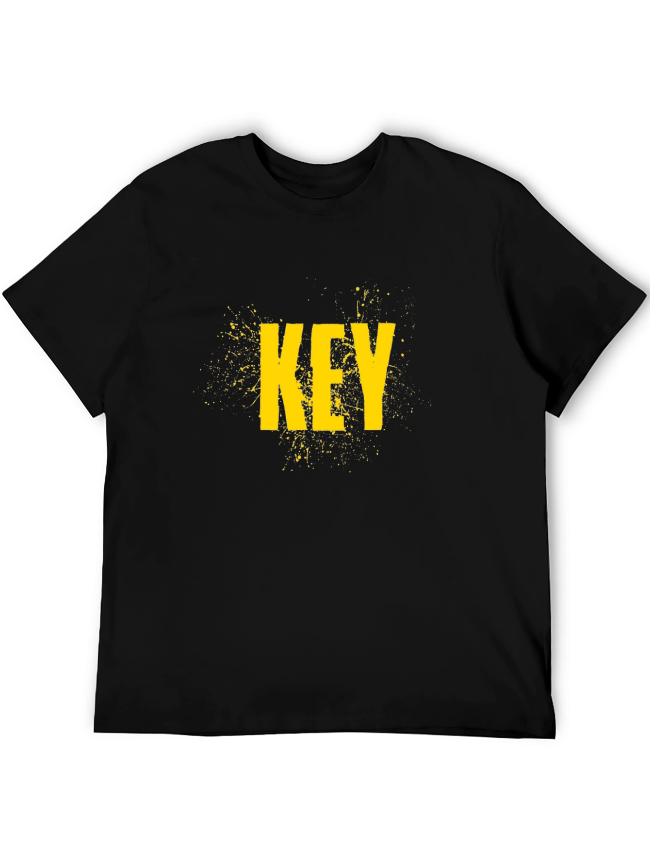 Graphic Print T-Shirt - Key Yellow