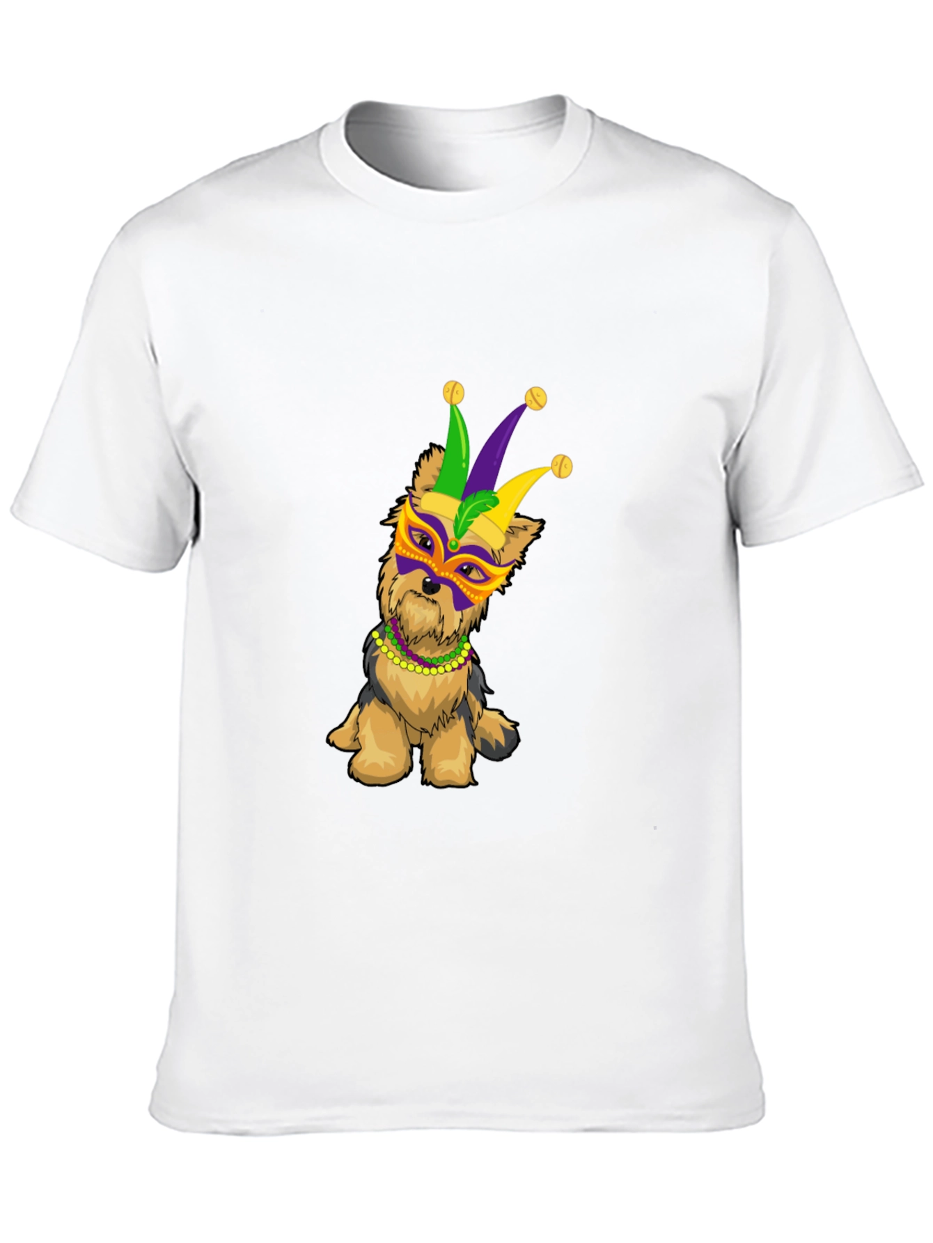 Mardi Gras Dog T-Shirt - Festive Puppy Tee