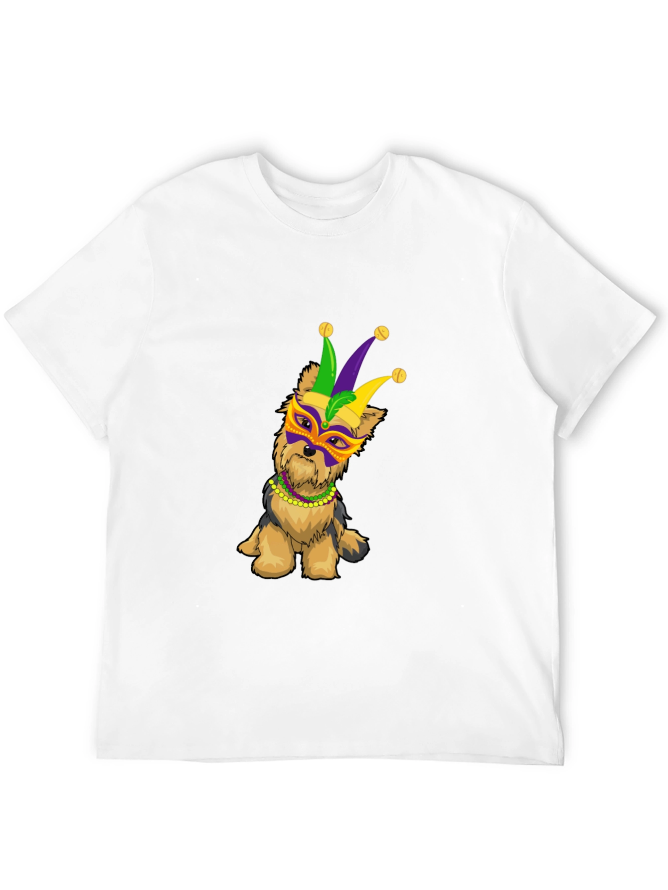 Mardi Gras Dog T-Shirt - Festive Puppy Tee