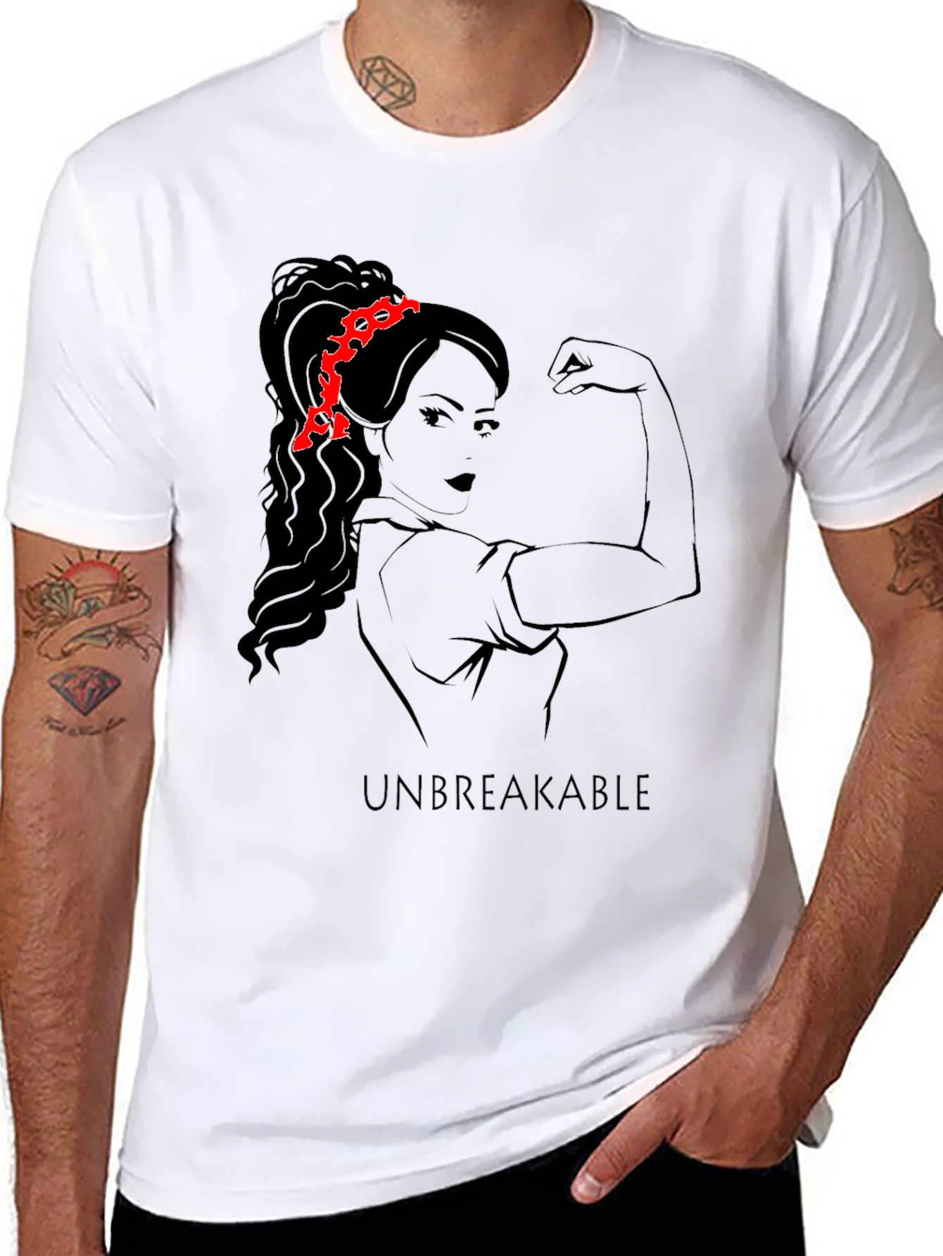 Unbreakable Rosie the Riveter Graphic Tee