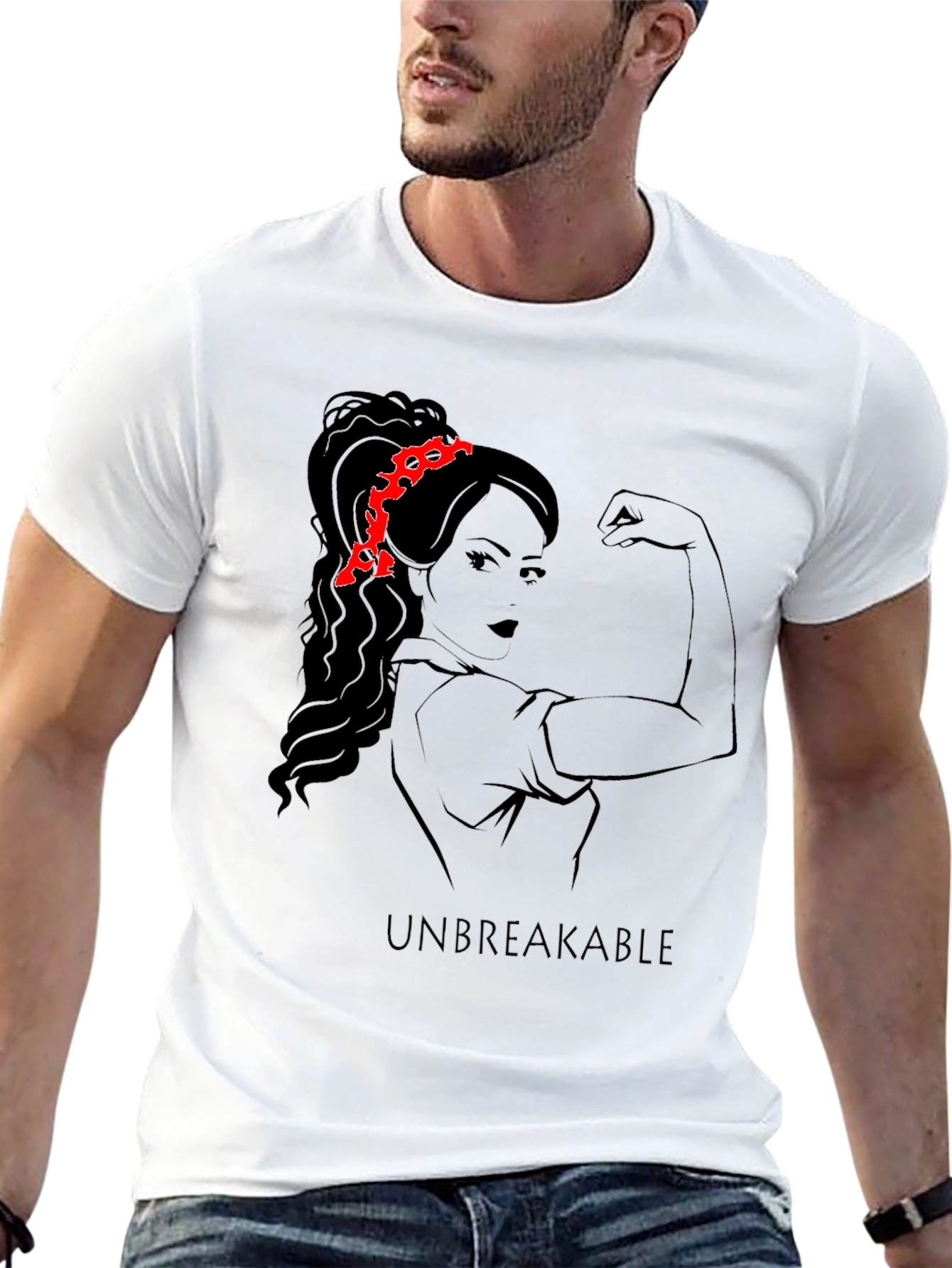 Unbreakable Rosie the Riveter Graphic Tee