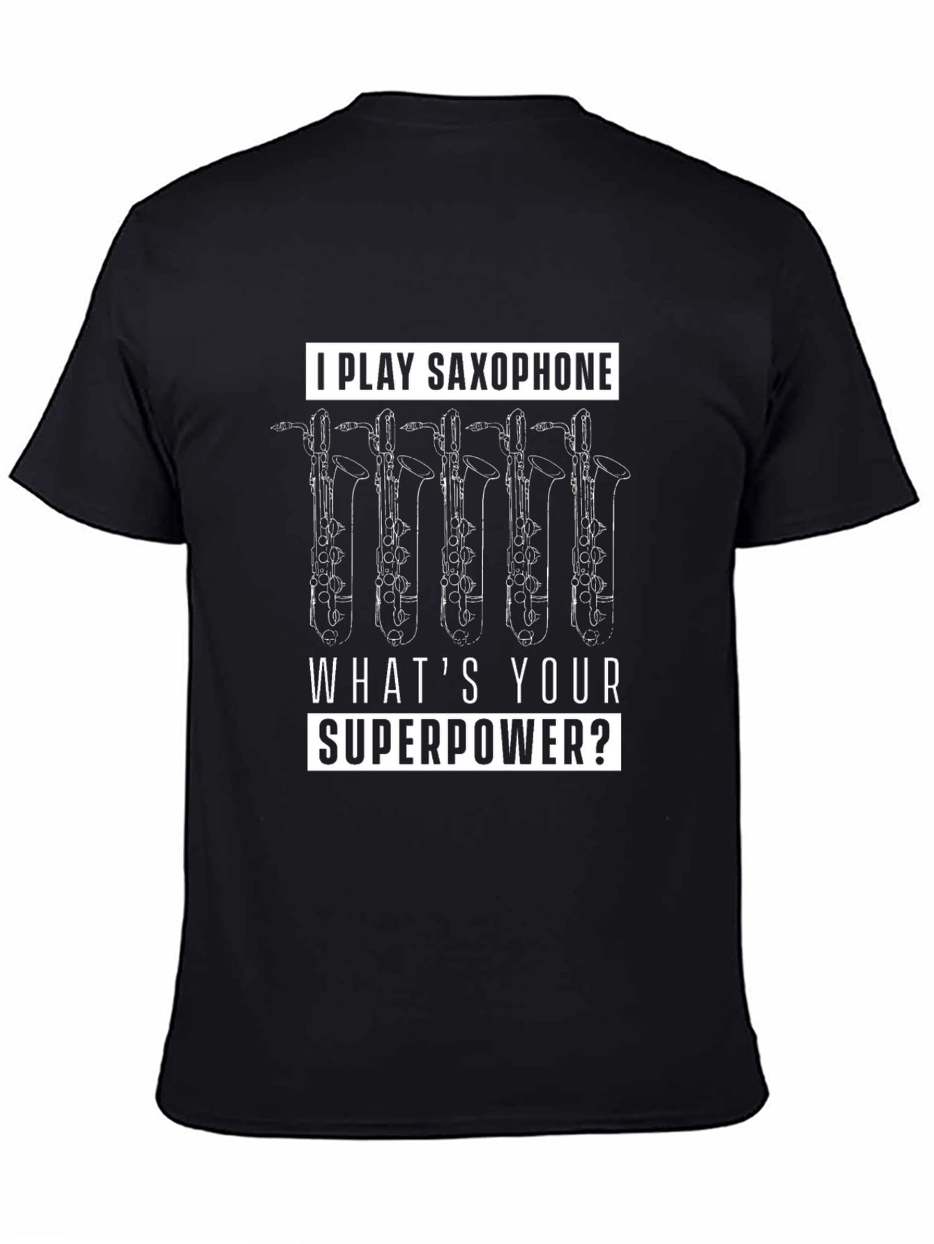 Saxophone Superpower Graphic T-Shirt