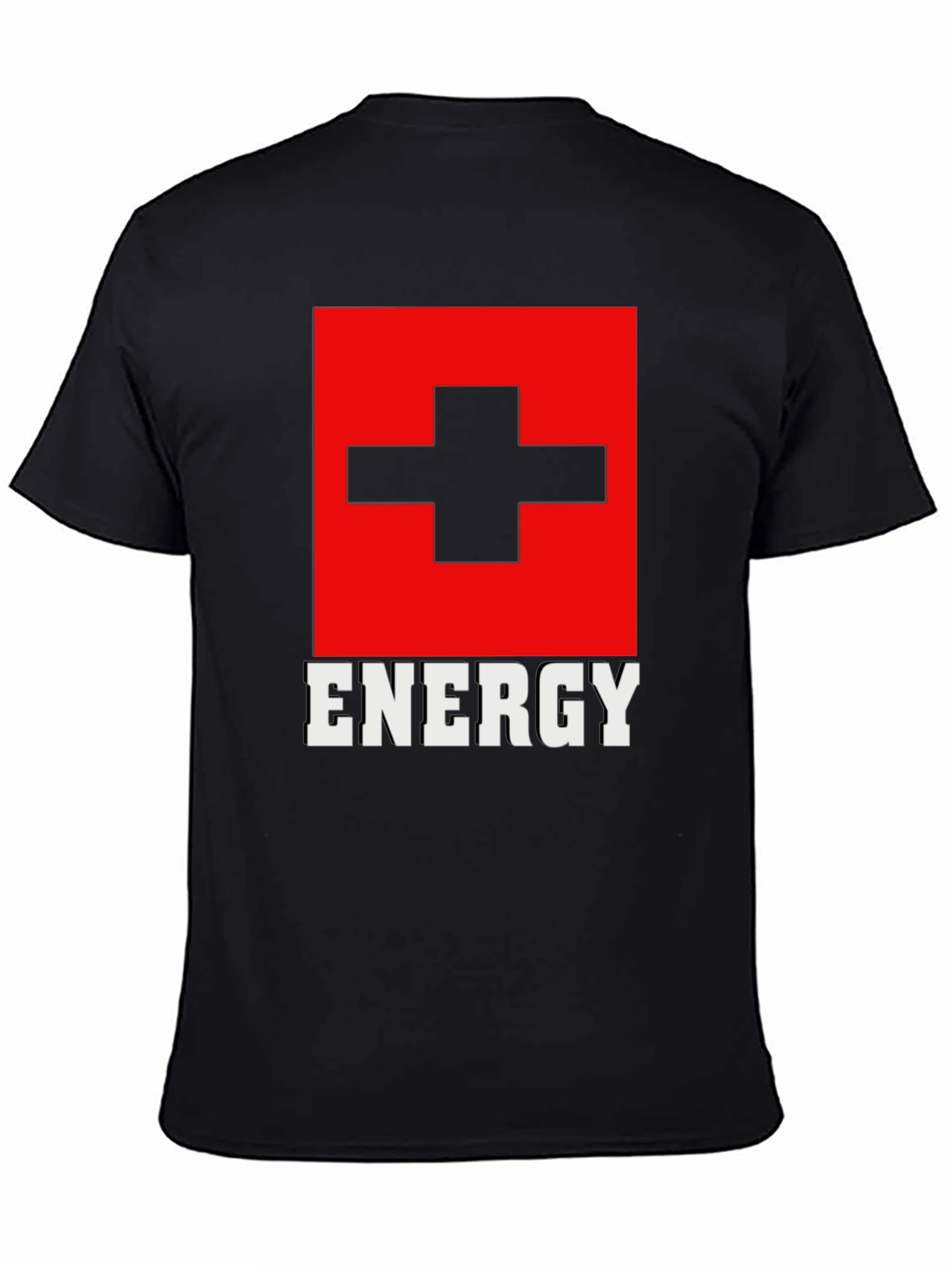 Energy Graphic T-Shirt - Swiss Flag Inspired Design