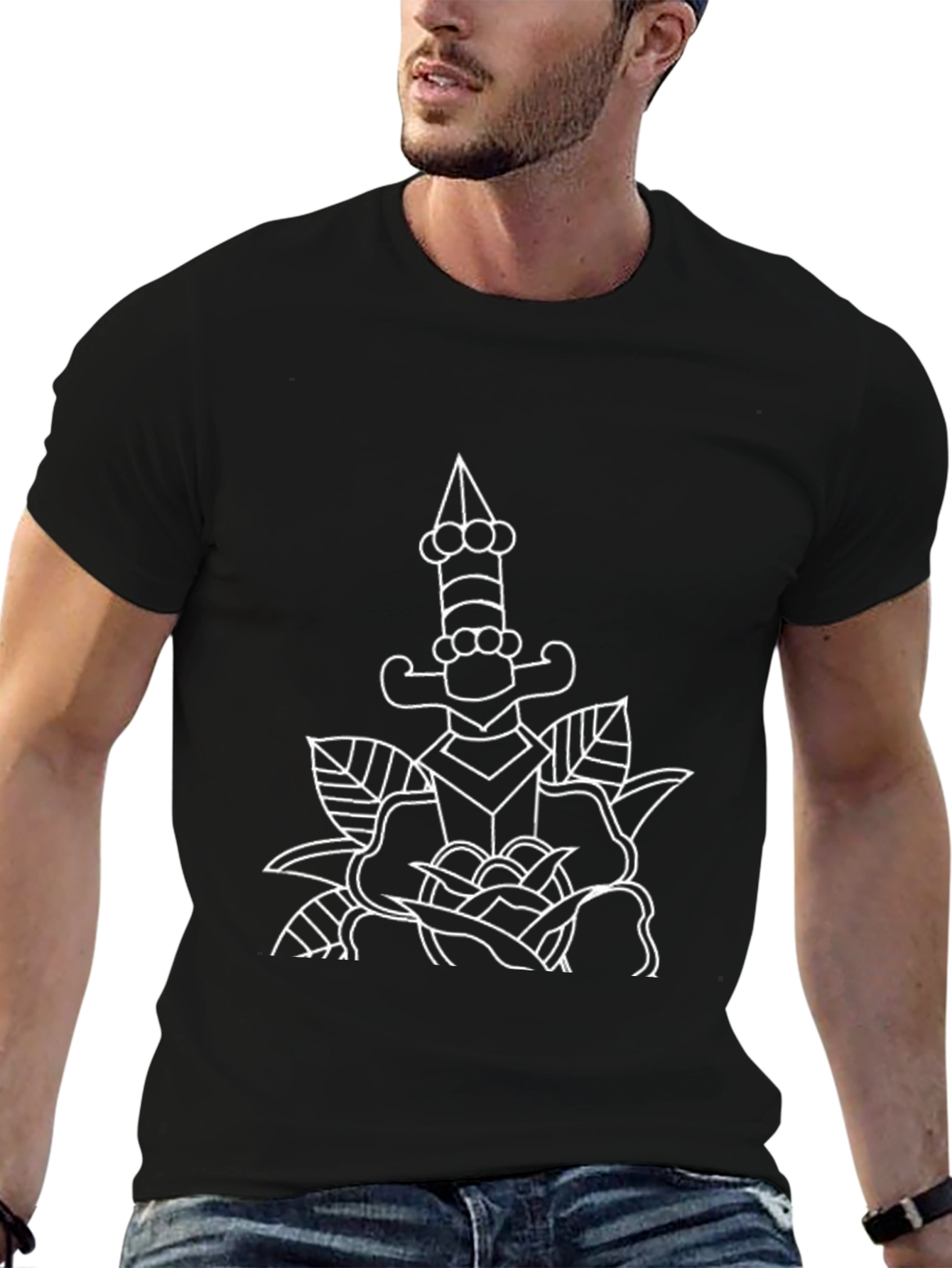 Dagger & Rose Graphic Tee - Classic Cool