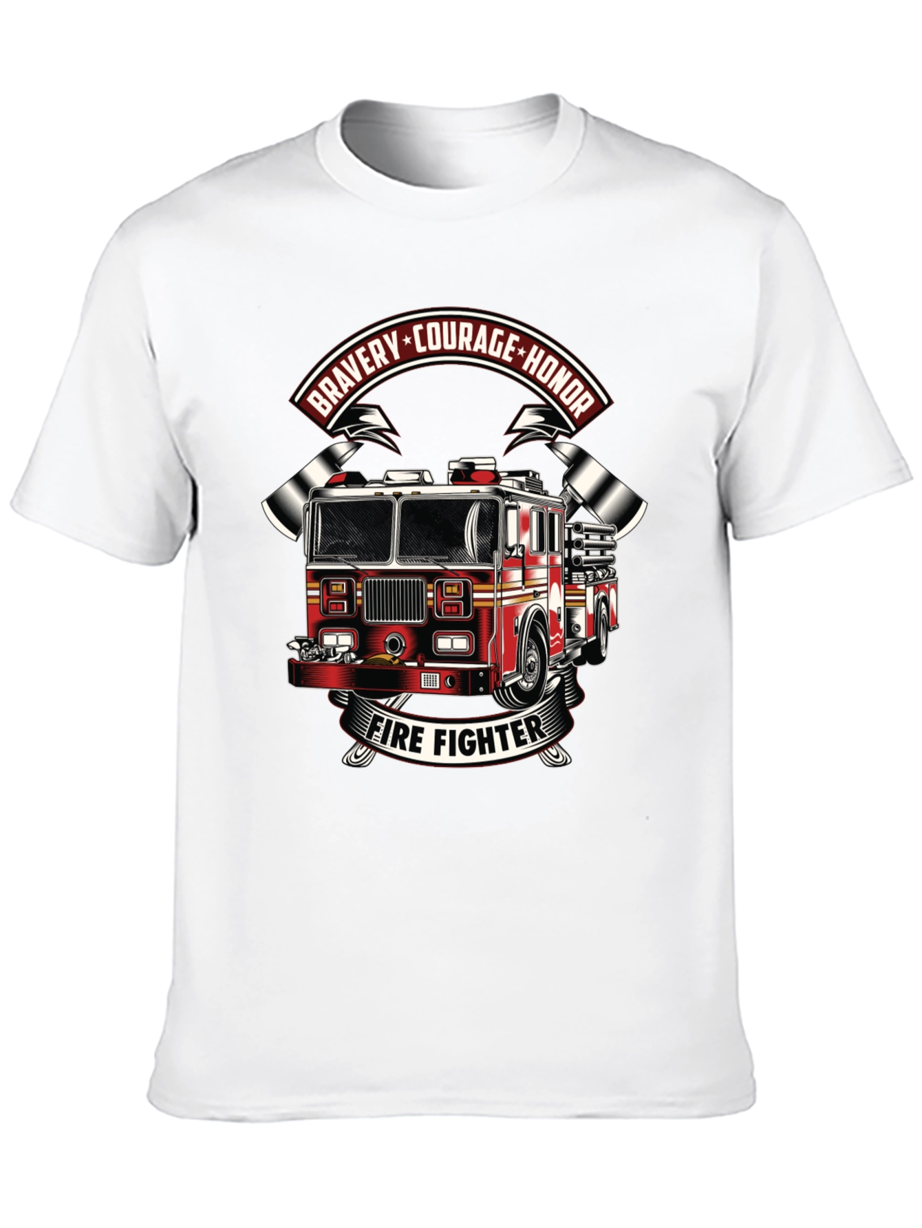 Firefighter T-Shirt - Bravery Courage Honor