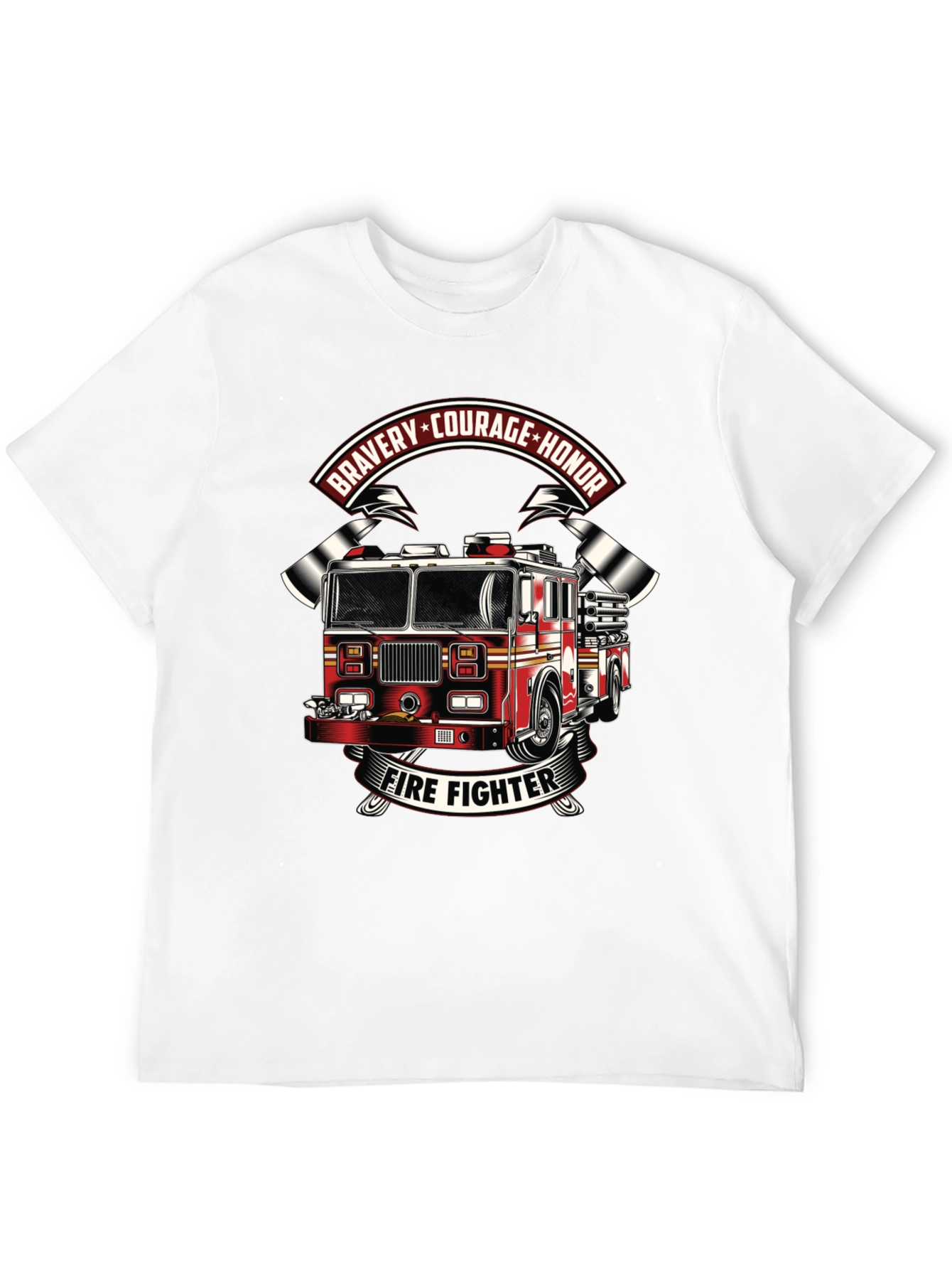 Firefighter T-Shirt - Bravery Courage Honor