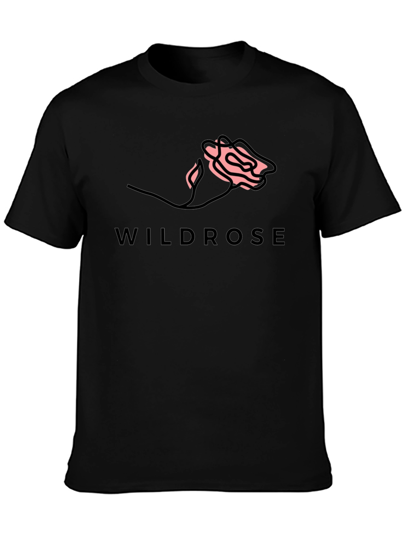 Wildrose Graphic T-Shirt - Black