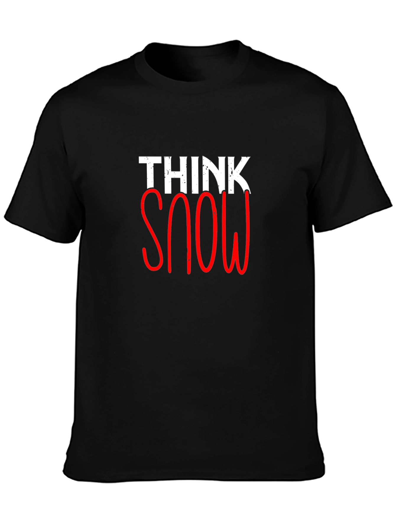 Think Snow Graphic Tee - Stylish Winter Shirt