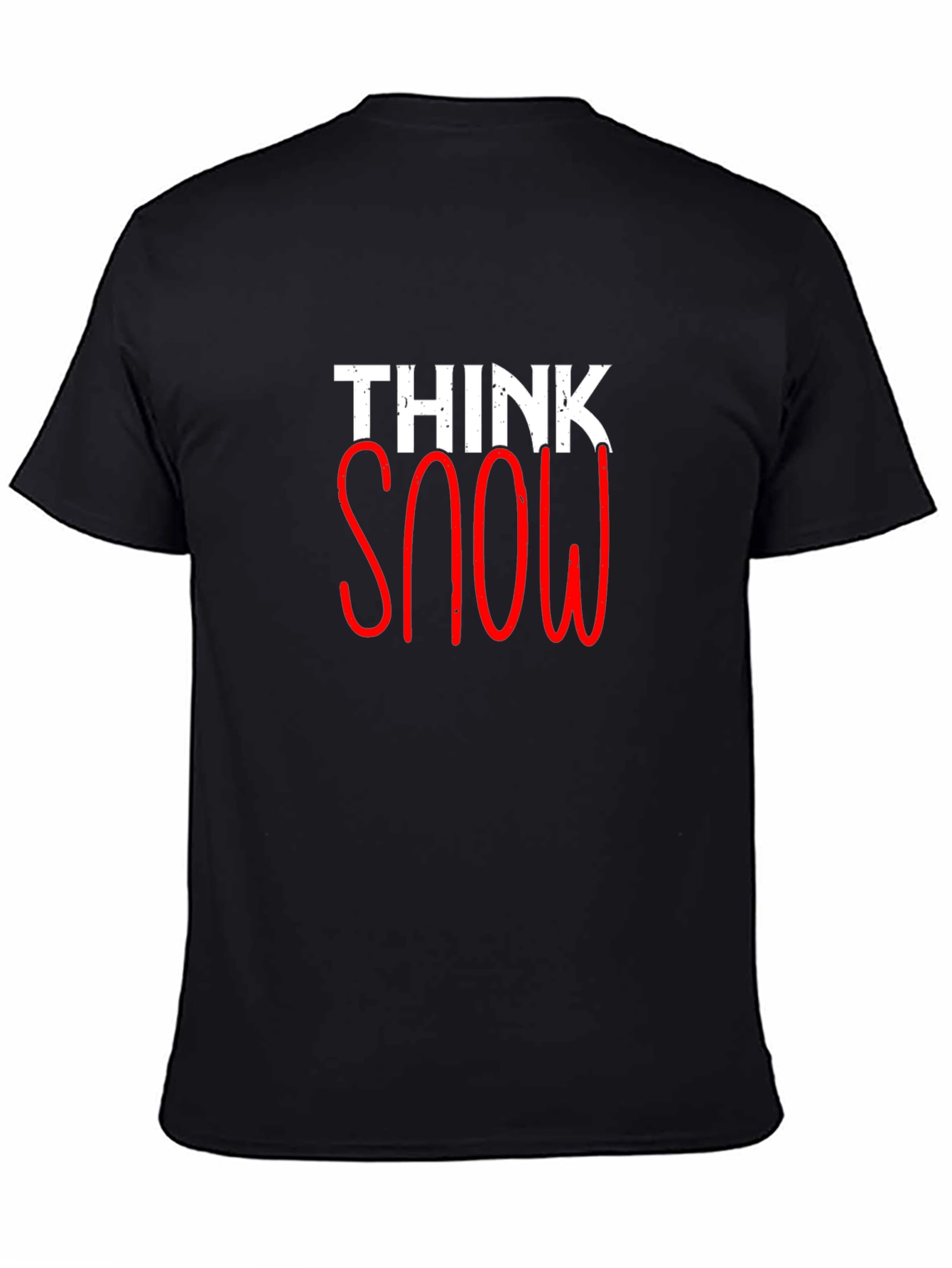 Think Snow Graphic Tee - Stylish Winter Shirt