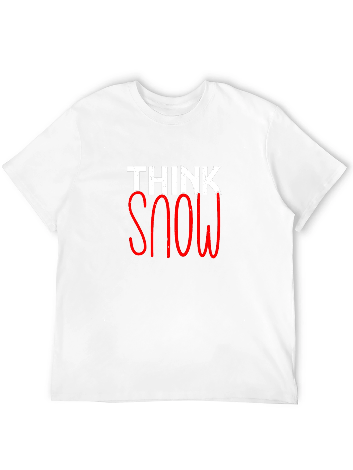 Think Snow Graphic Tee - Stylish Winter Shirt