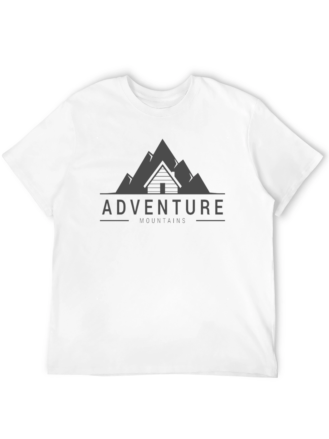 Adventure Mountains Graphic Tee - Black