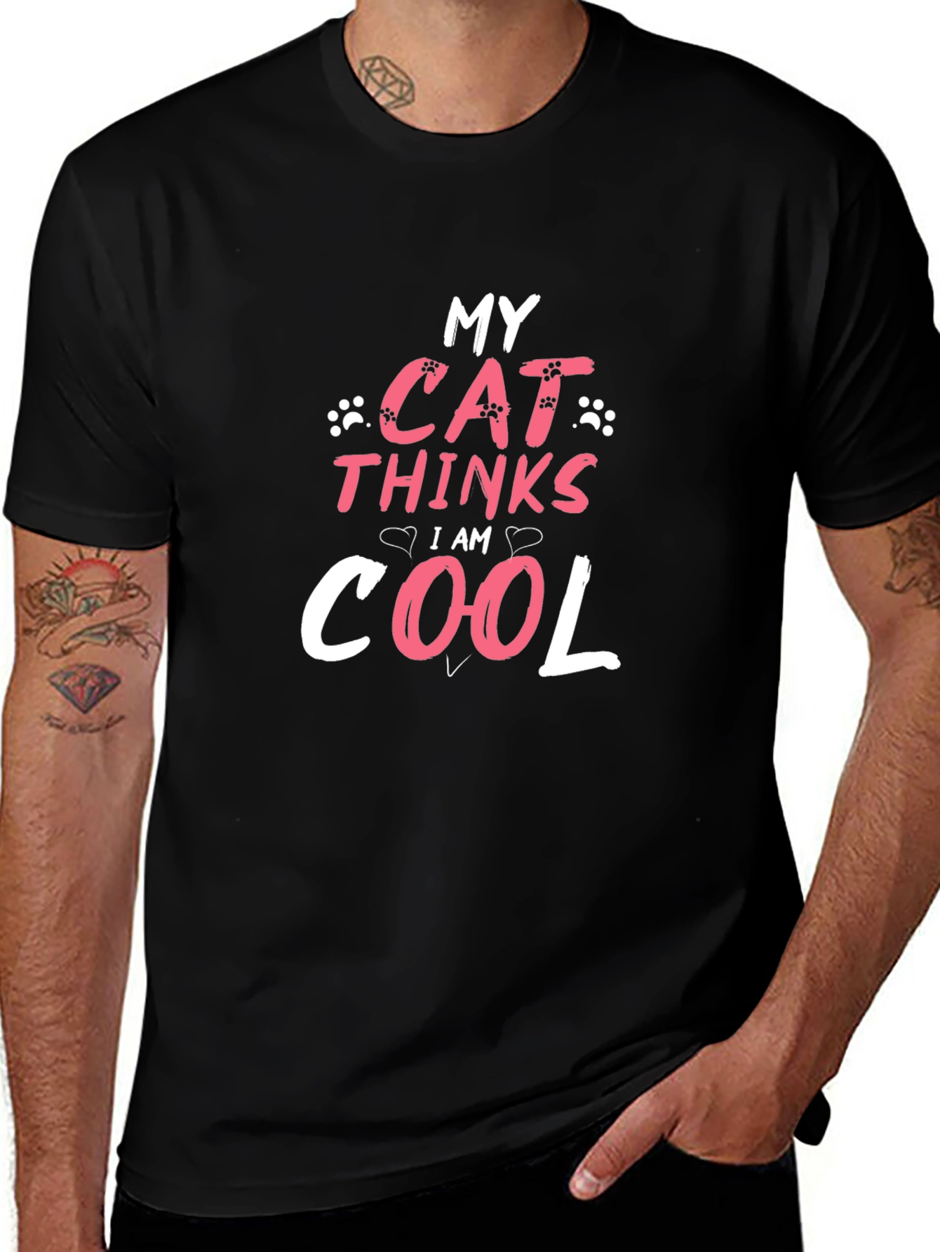 My Cat Thinks I Am Cool Graphic Tee