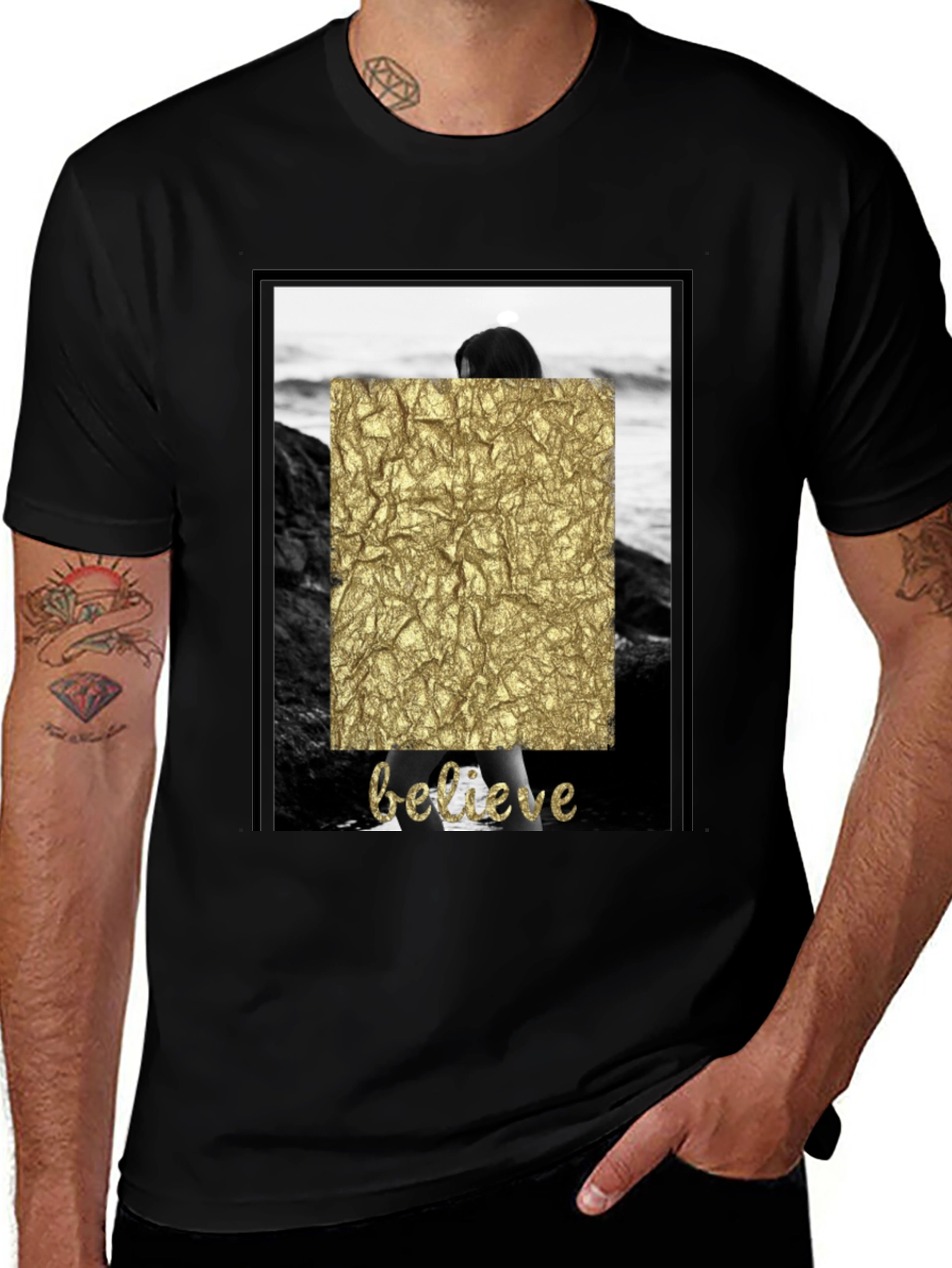 Believe Graphic Tee - Stylish Crew Neck T-Shirt