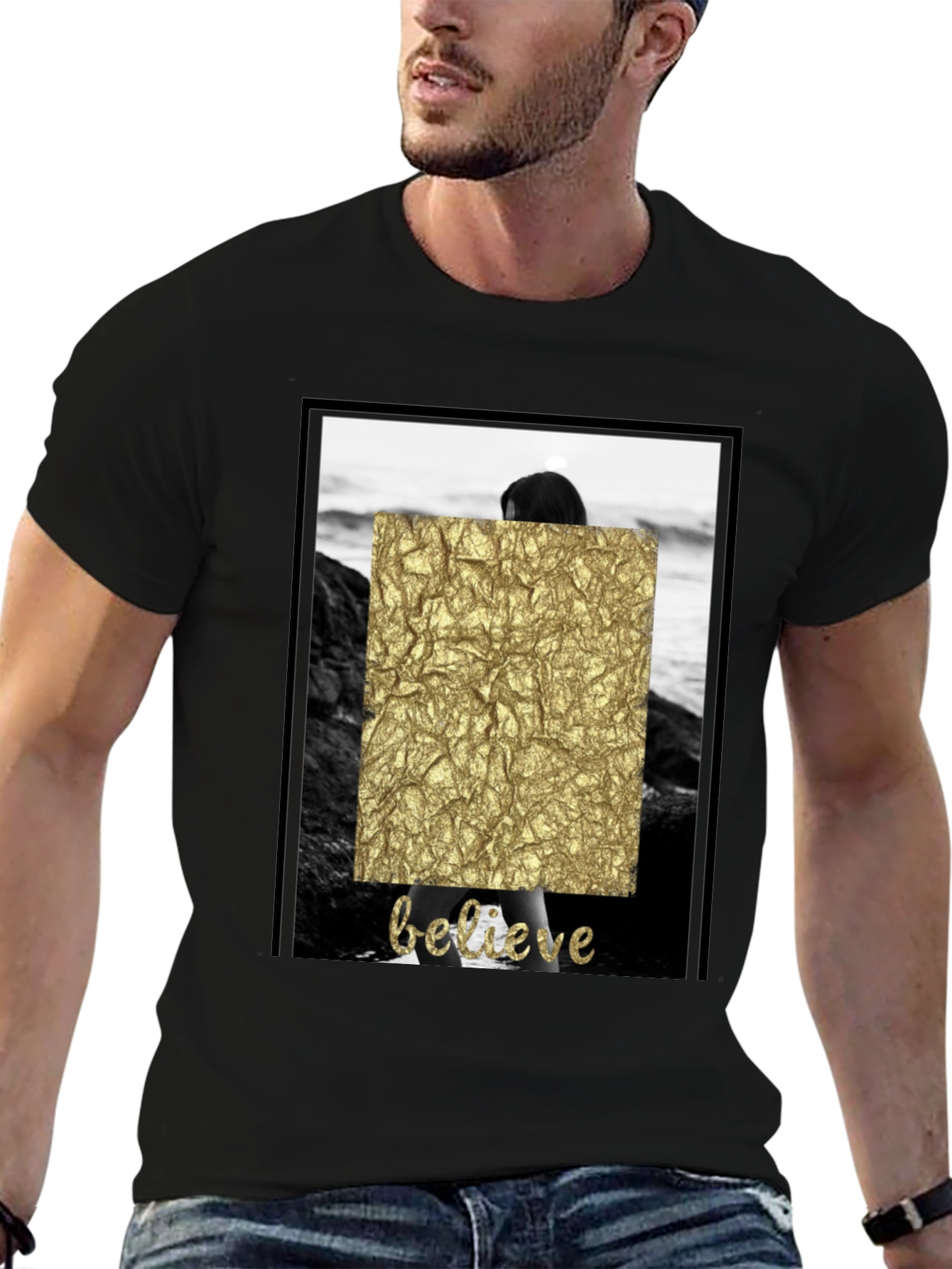 Believe Graphic Tee - Stylish Crew Neck T-Shirt