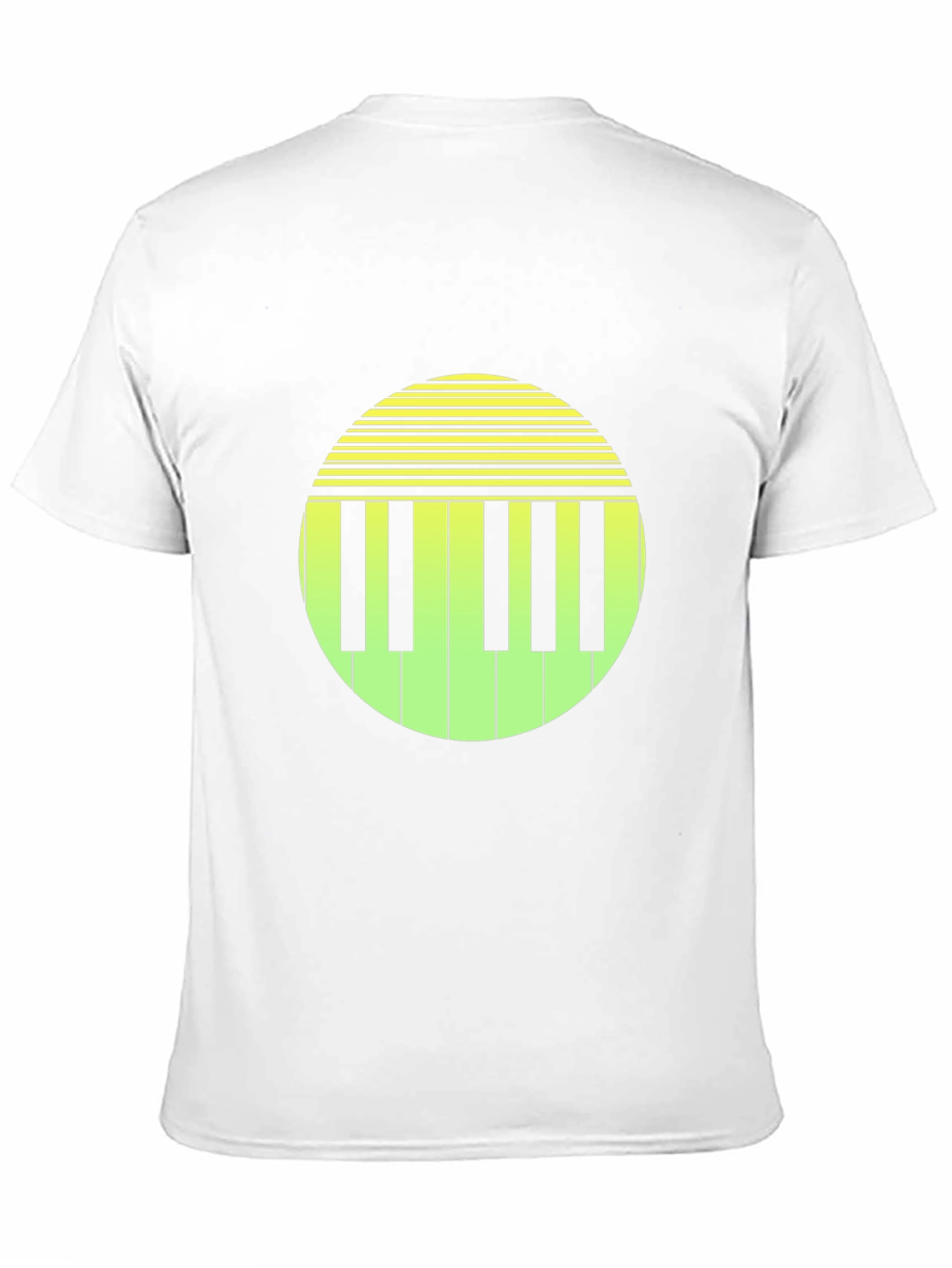 Piano Key Graphic Tee - Retro Style