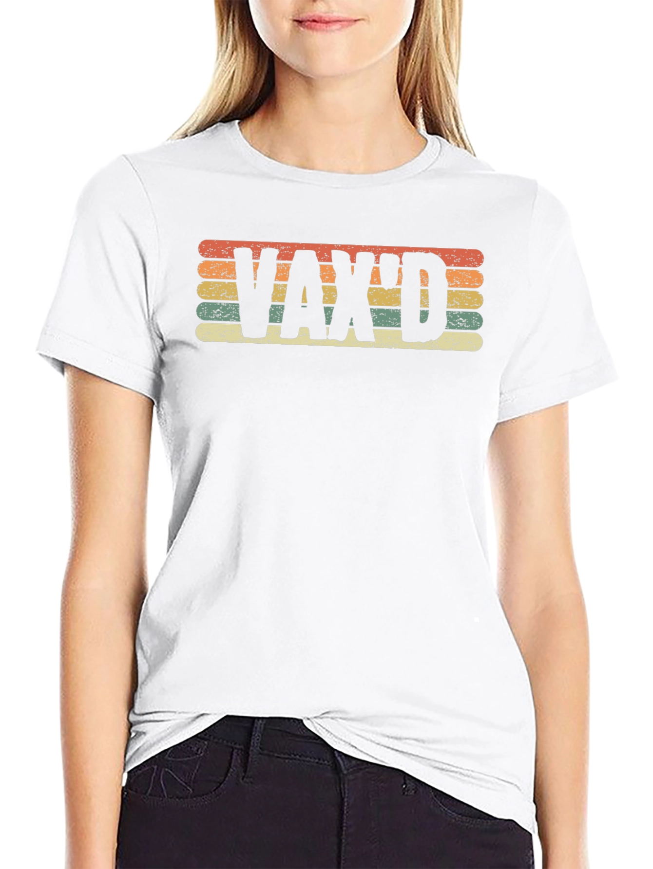Vaxd Graphic T-Shirt - Retro Style Vaccinated Tee