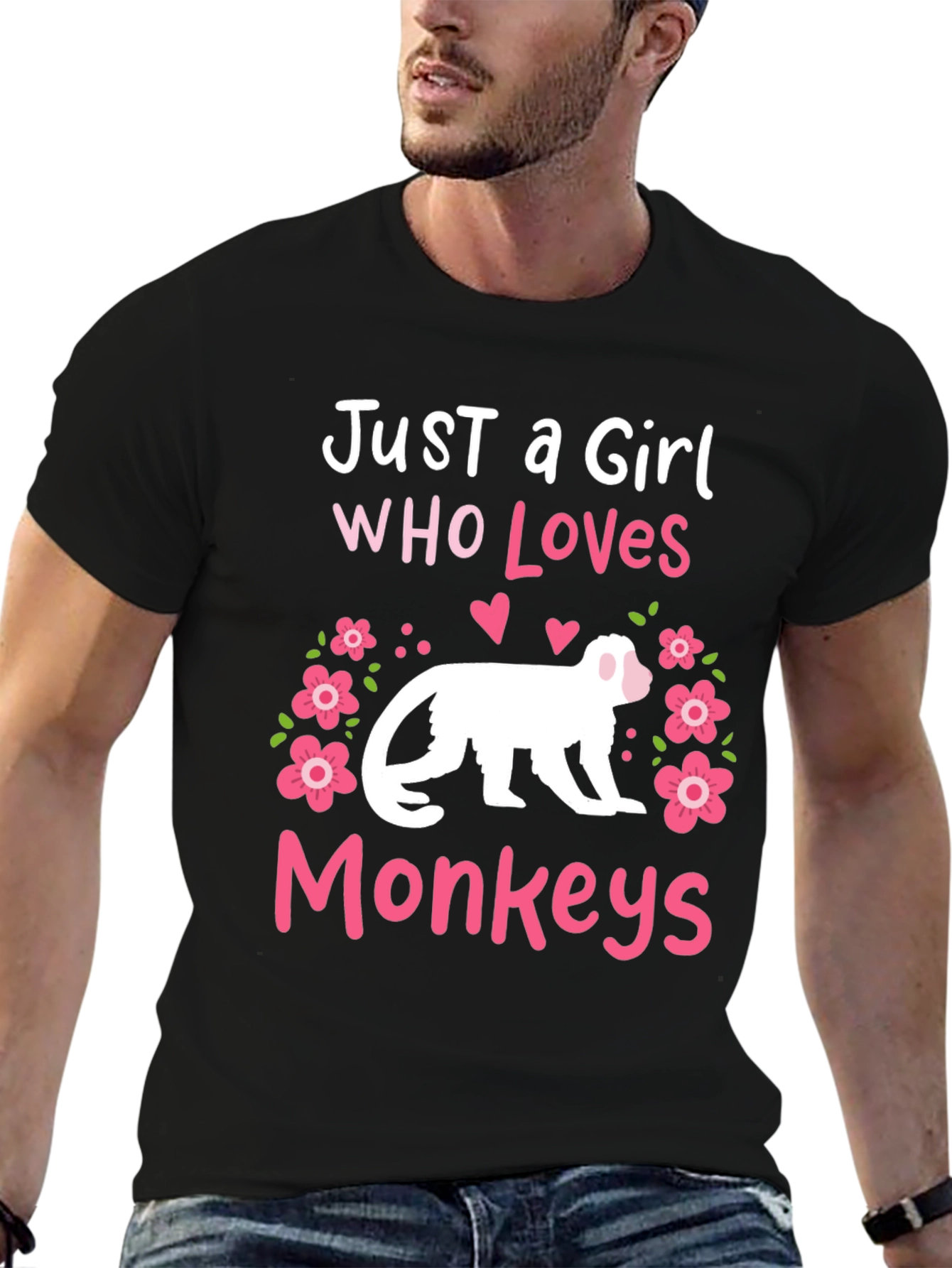 Just A Girl Who Loves Monkeys T-Shirt