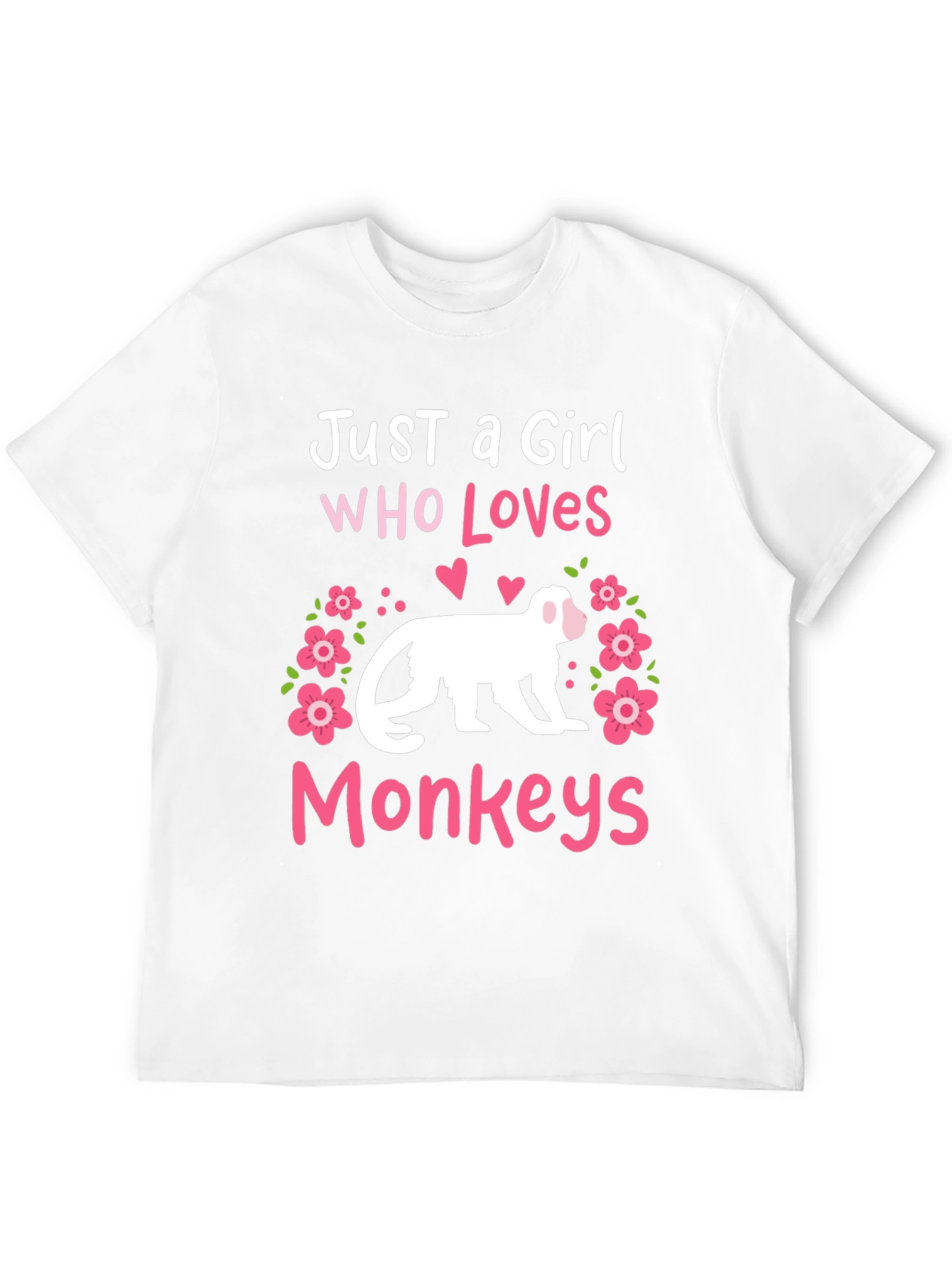 Just A Girl Who Loves Monkeys T-Shirt