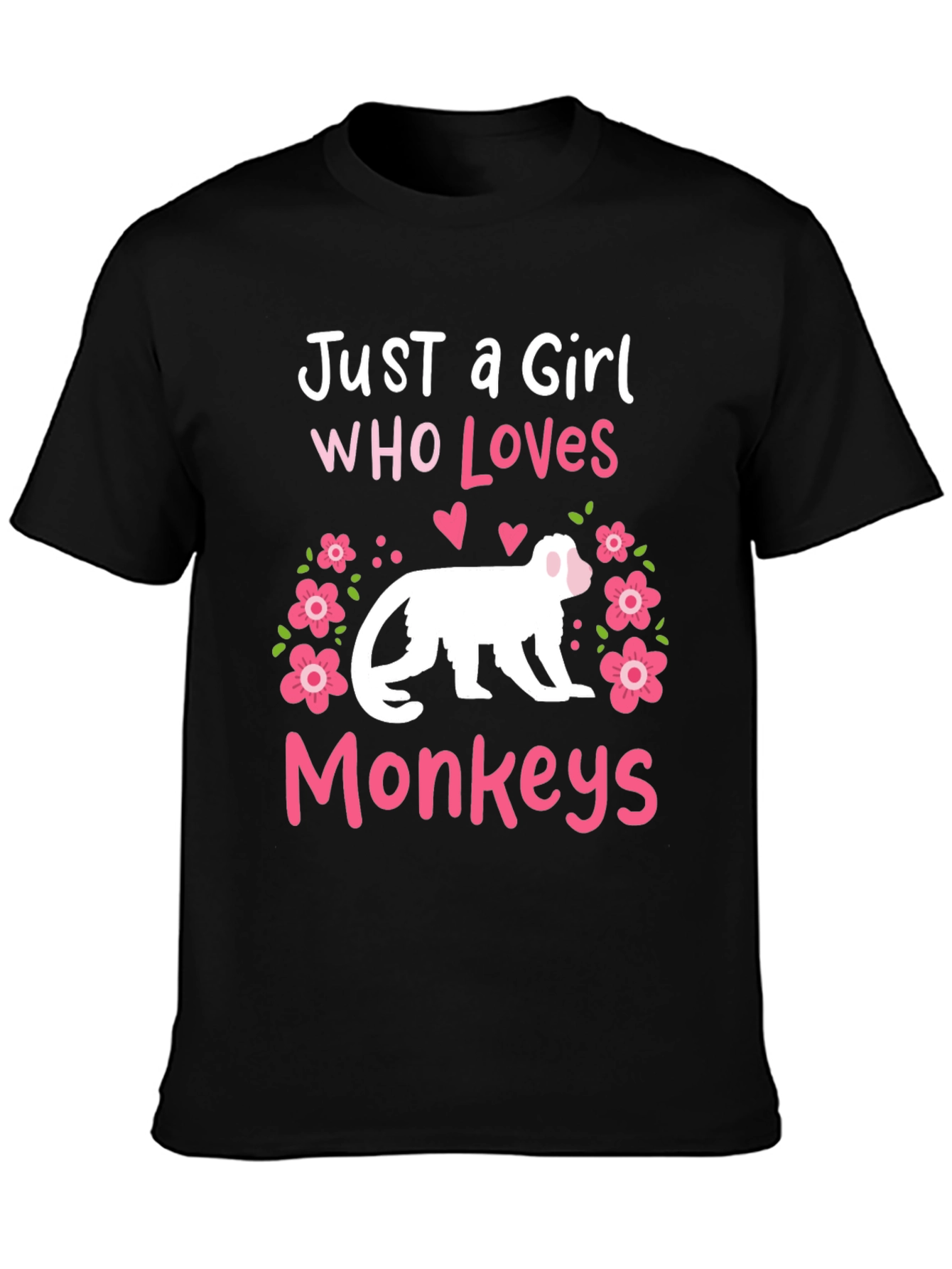 Just A Girl Who Loves Monkeys T-Shirt
