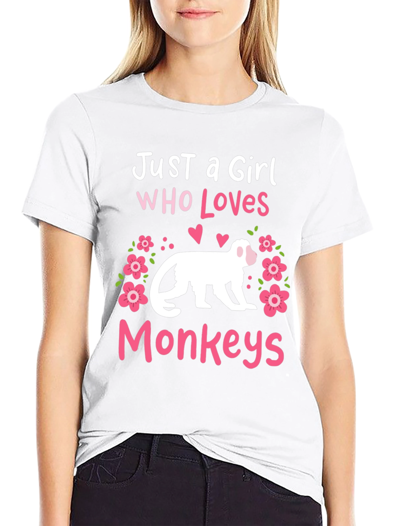 Just A Girl Who Loves Monkeys T-Shirt