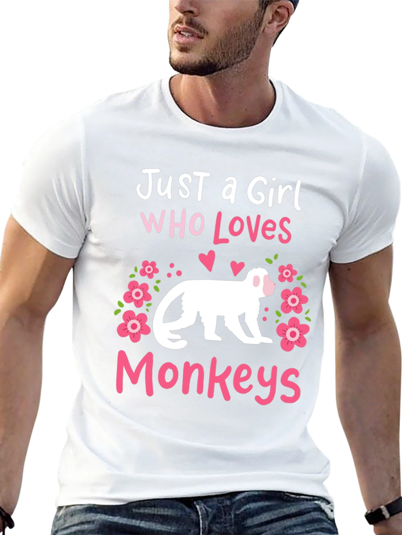 Just A Girl Who Loves Monkeys T-Shirt