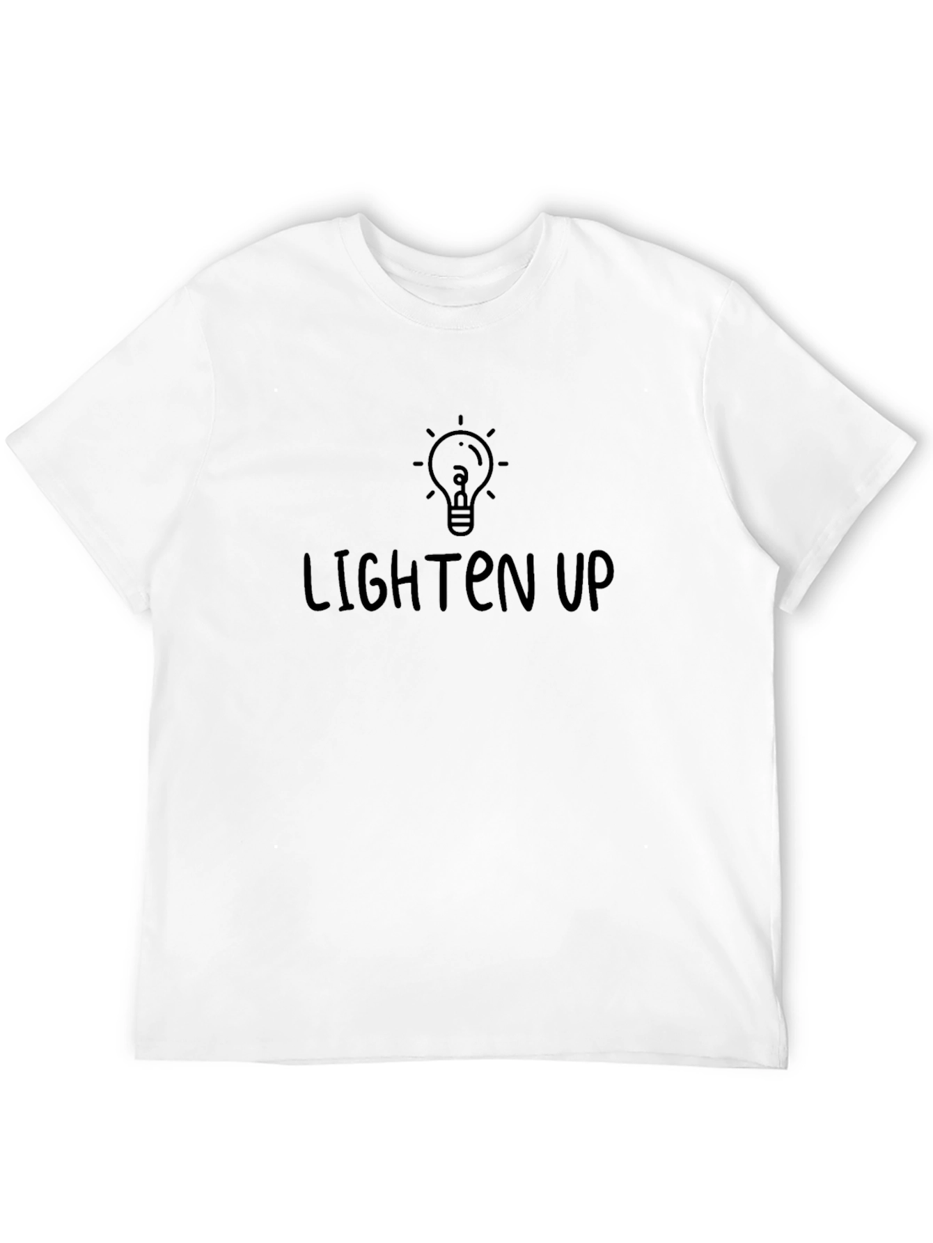 Lighten Up Black Graphic Tee