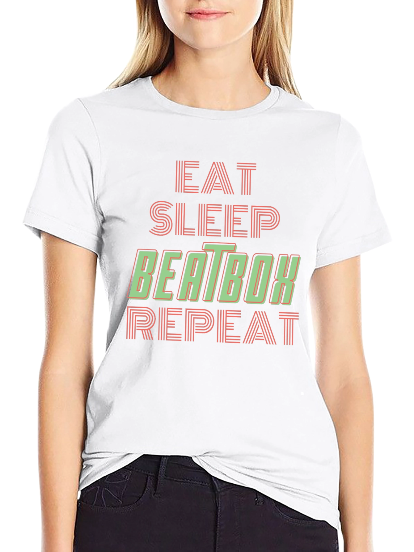 Eat Sleep Beatbox Repeat Graphic Tee
