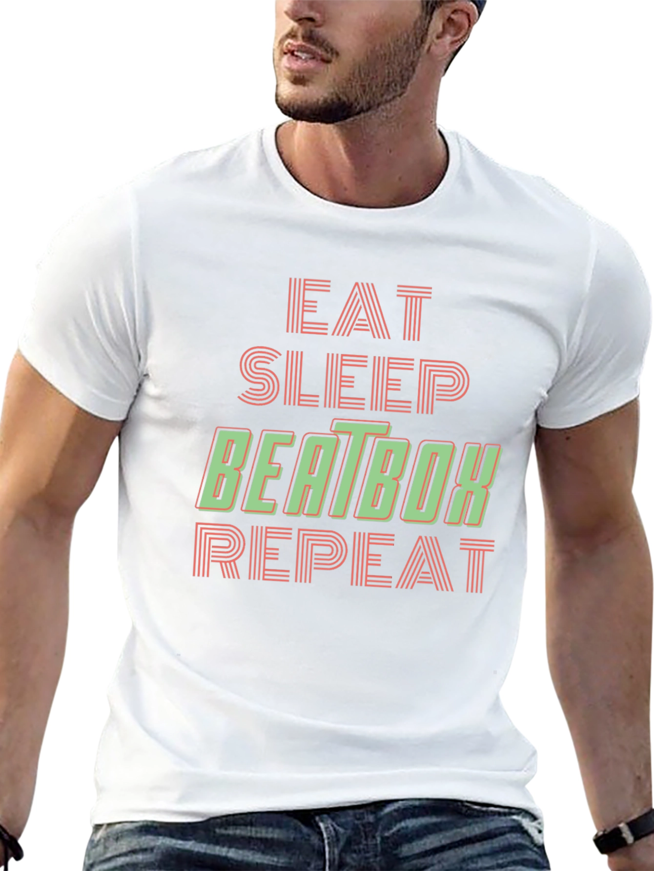 Eat Sleep Beatbox Repeat Graphic Tee