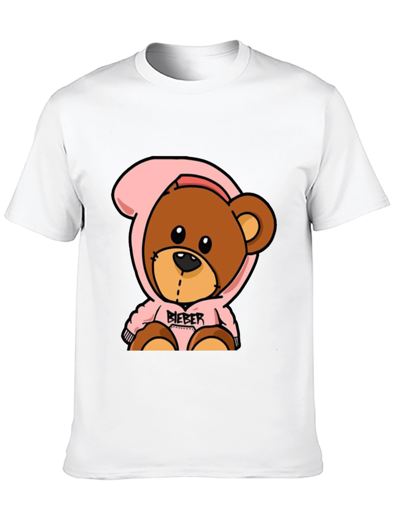 Teddy Bear Hoodie Black T-Shirt