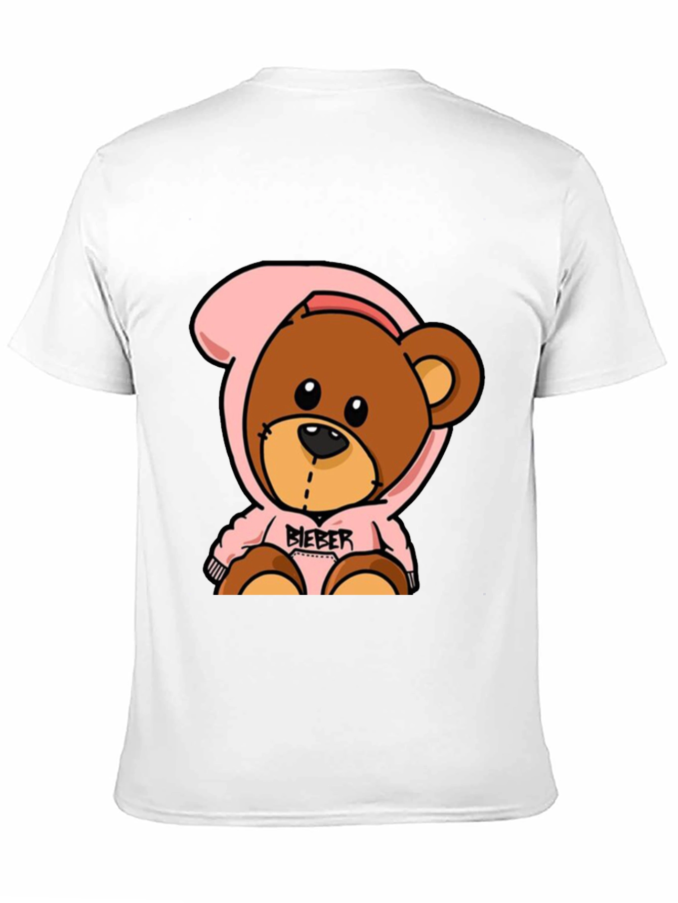 Teddy Bear Hoodie Black T-Shirt
