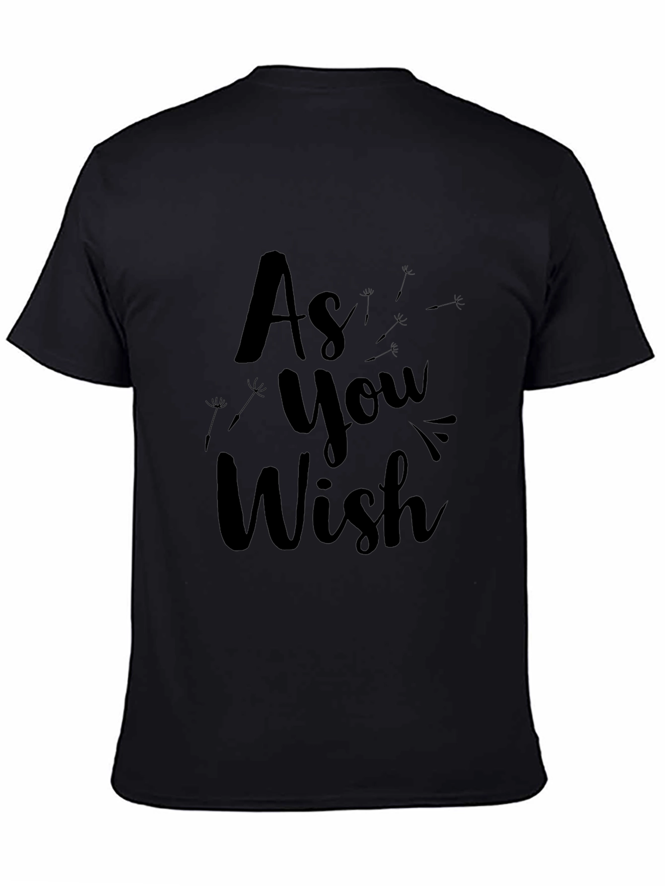 As You Wish Black Graphic Tee