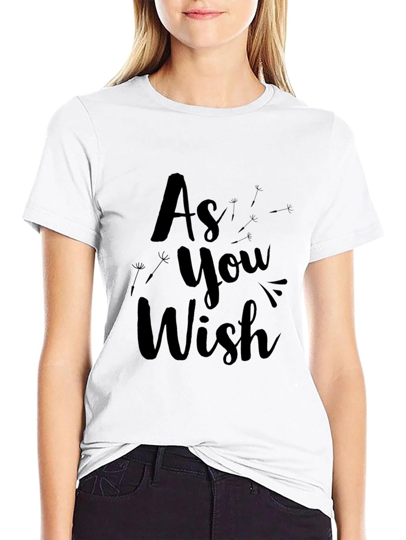 As You Wish Black Graphic Tee