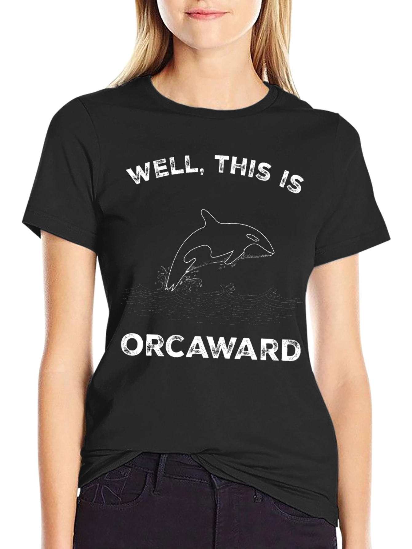 Orcaward Graphic T-Shirt - Black Novelty Tee