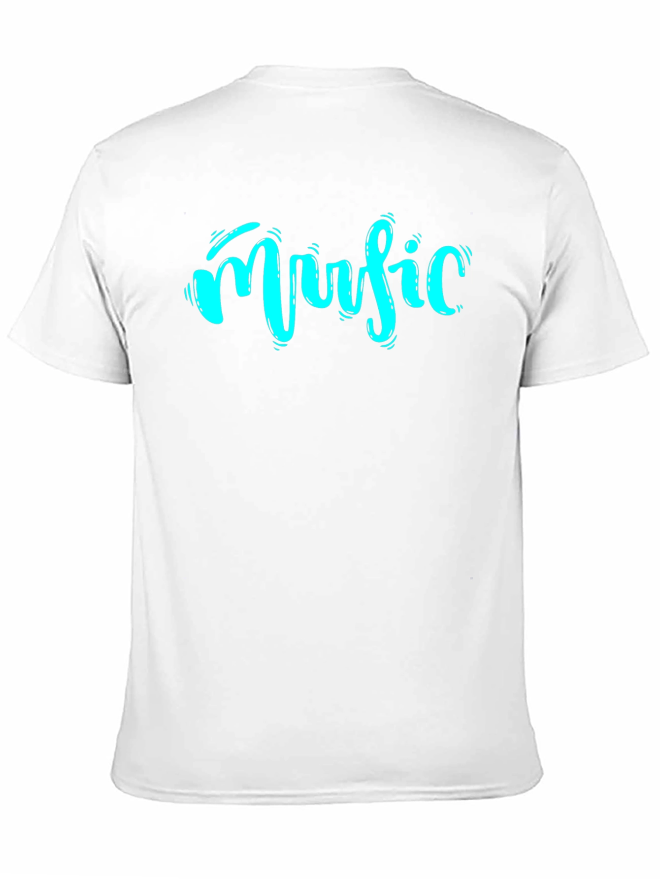 Music Graphic Print T-Shirt - Black