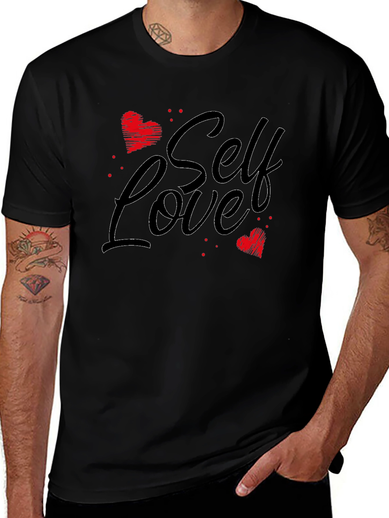 Self Love Graphic Tee - Black