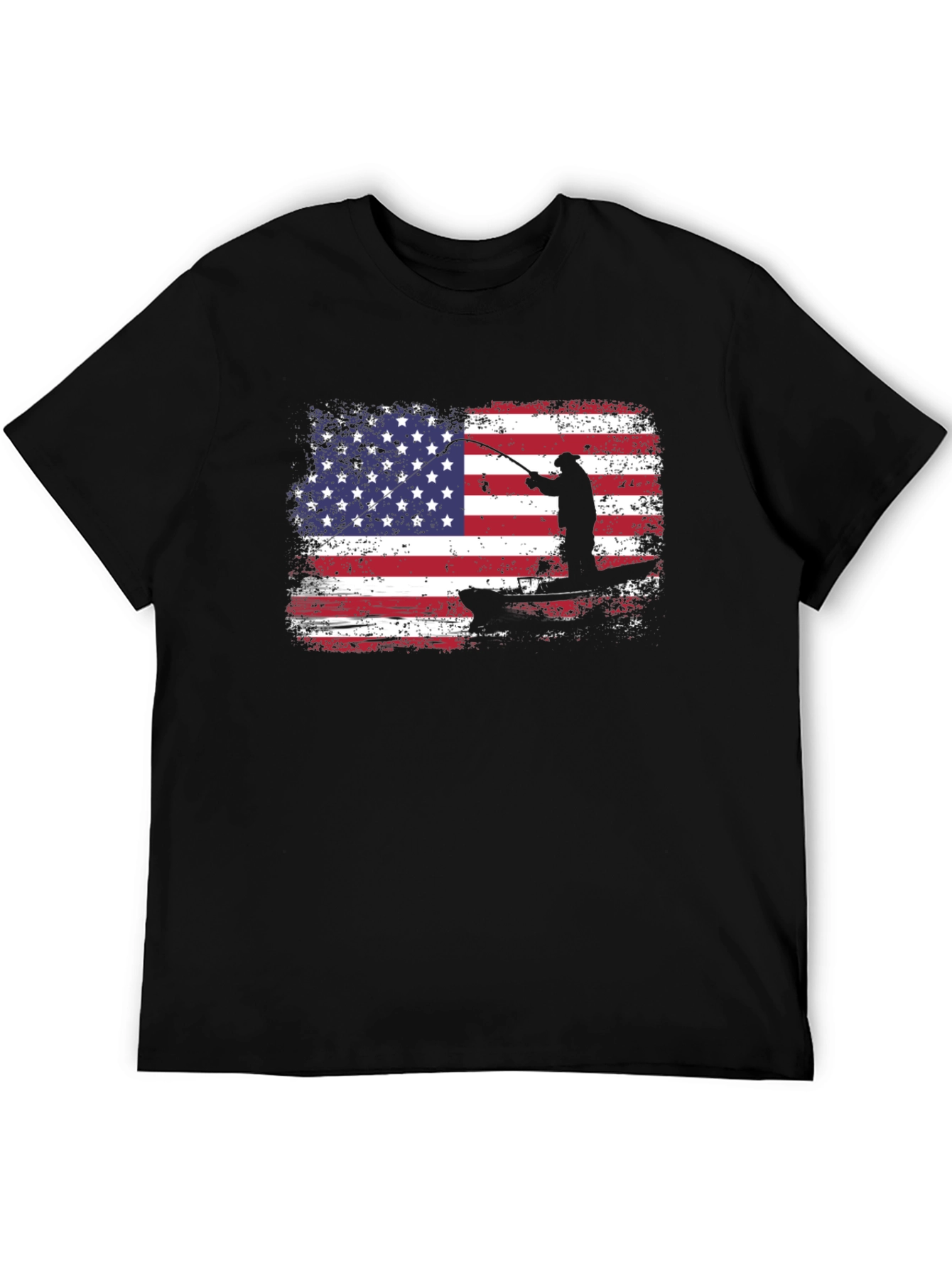 American Flag Fishing T-Shirt
