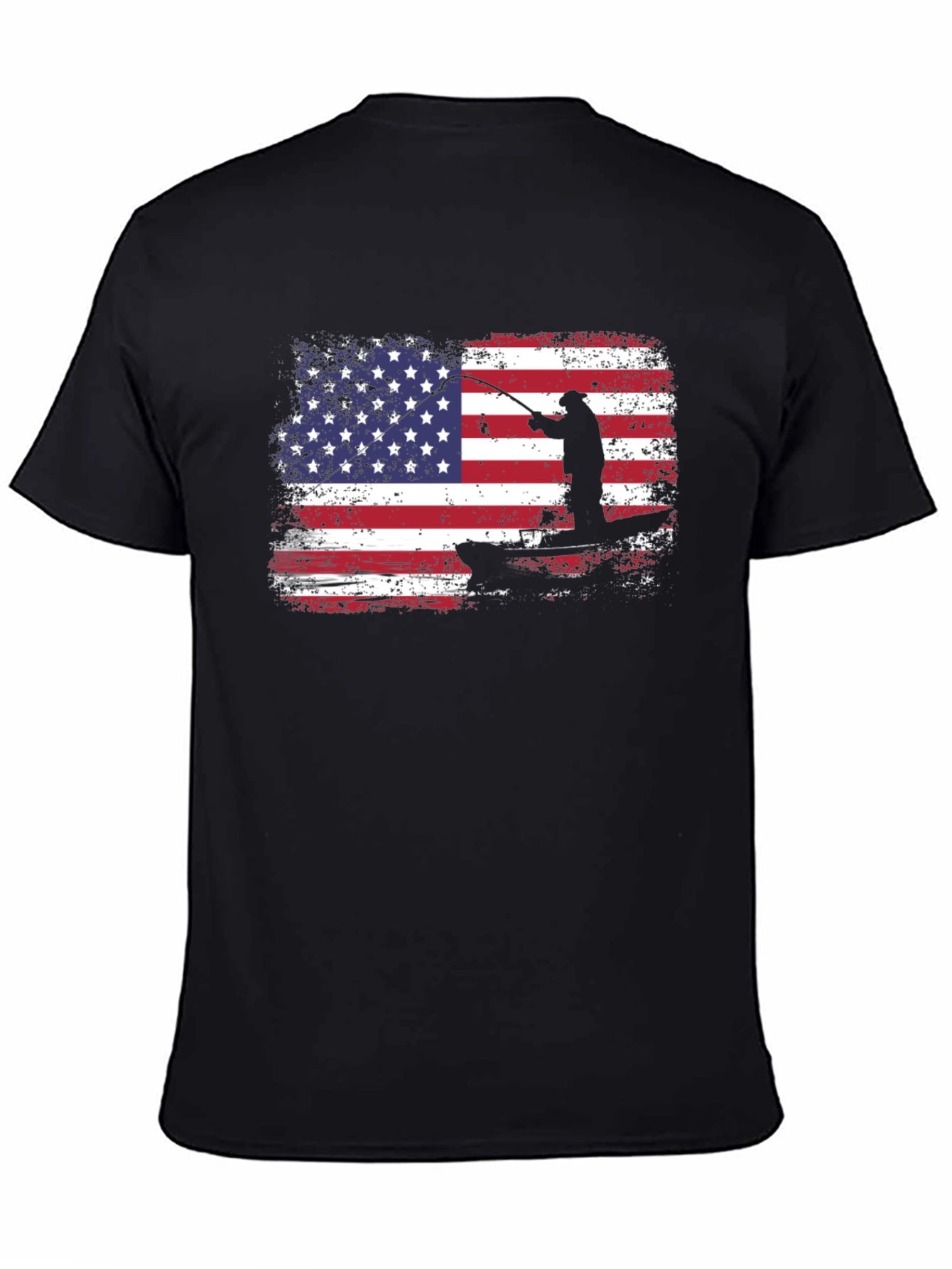 American Flag Fishing T-Shirt