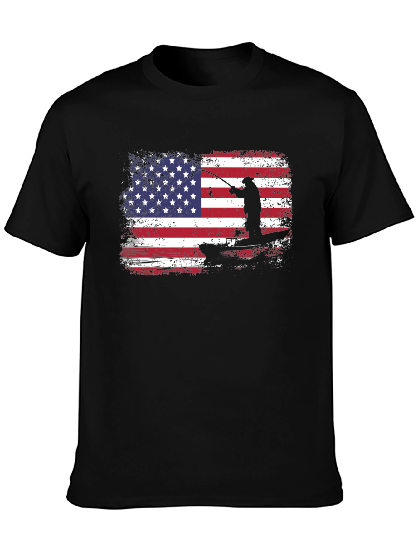 American Flag Fishing T-Shirt