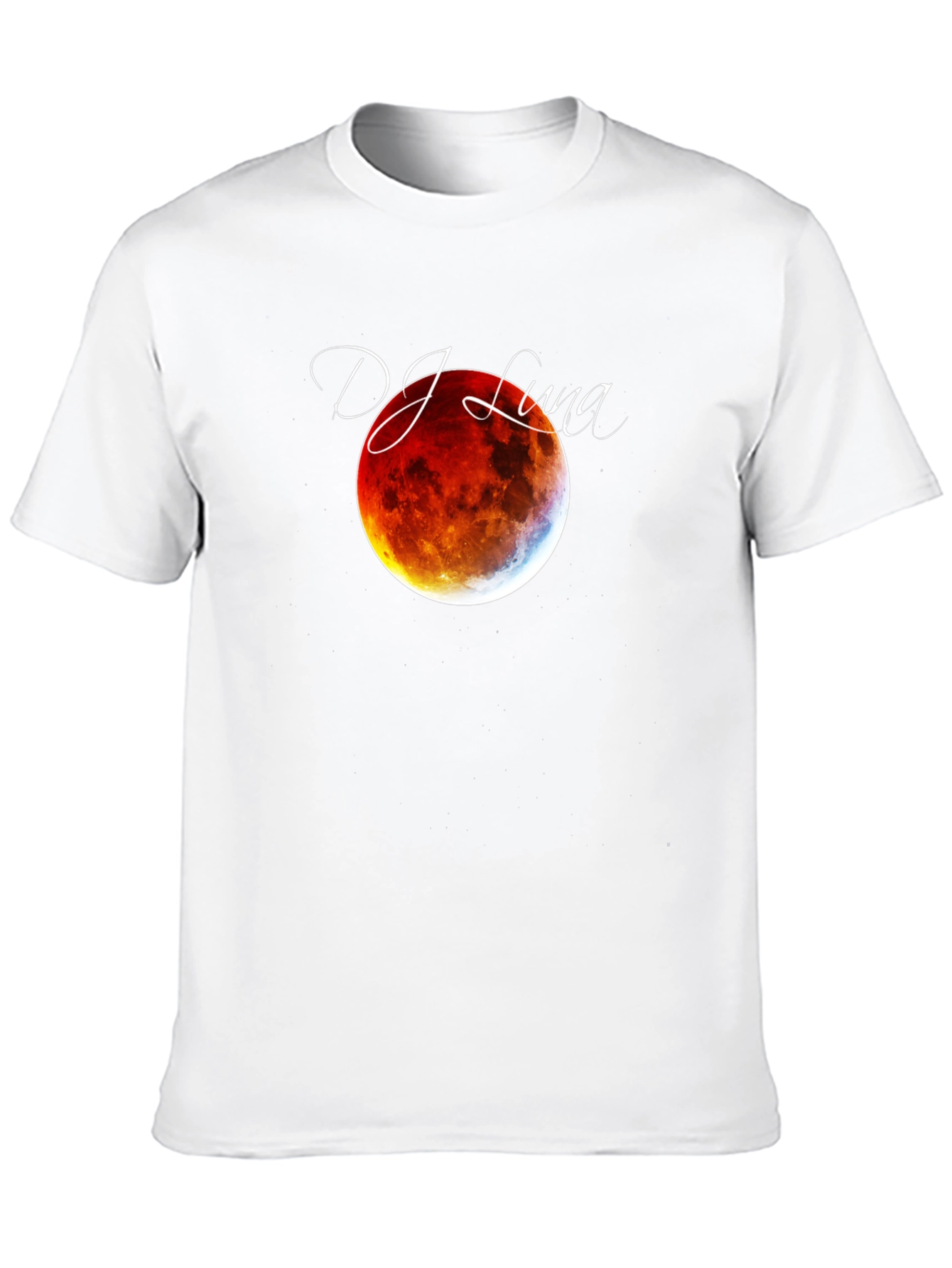DJ Luna Lunar Eclipse Graphic Tee - Black Cotton