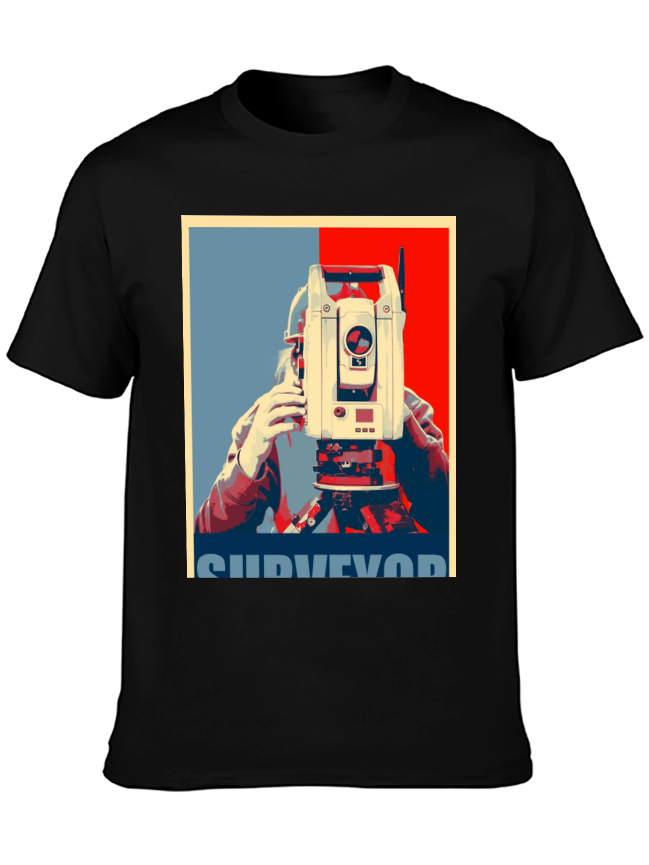 Surveyor Graphic T-Shirt - Cool Construction Tee