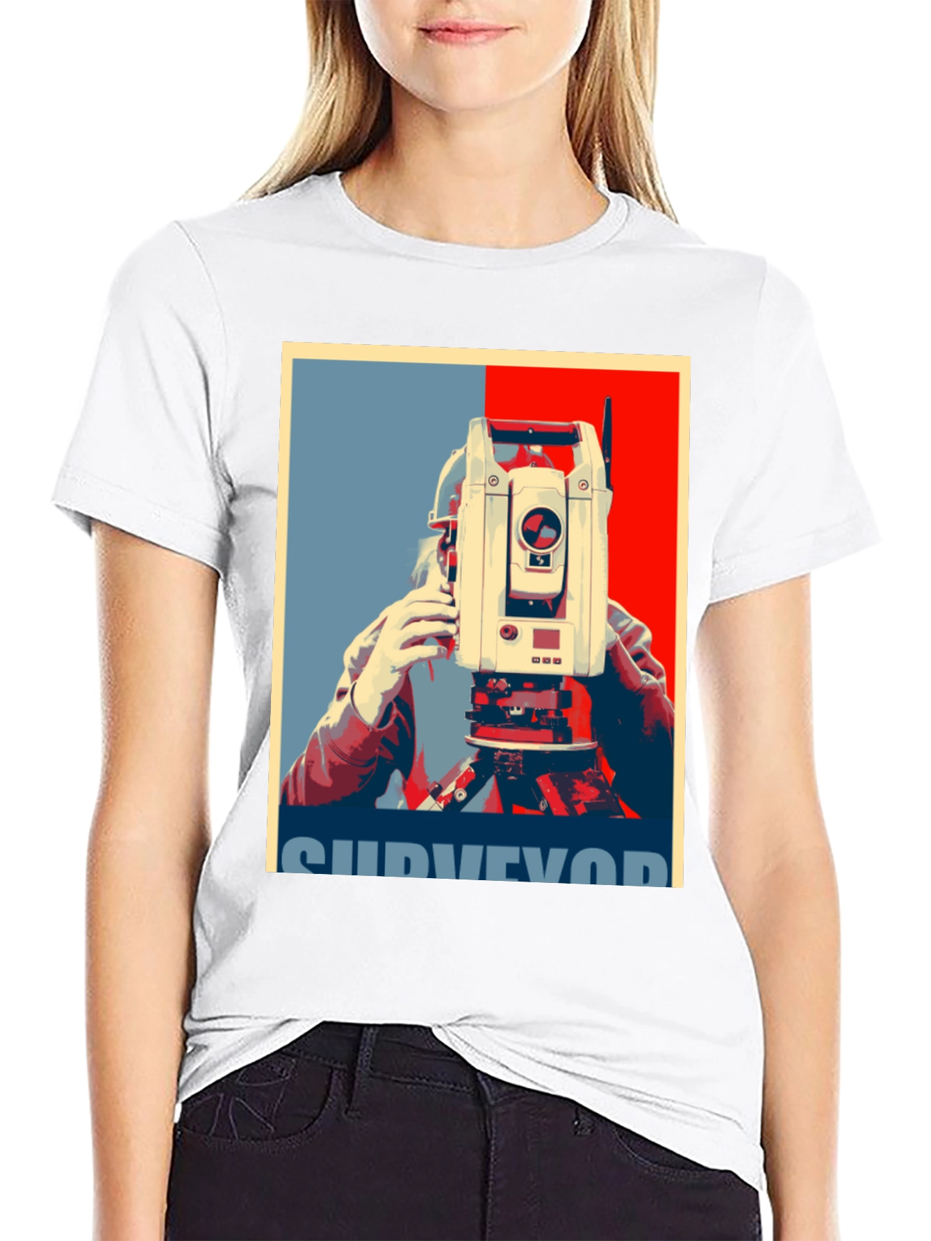 Surveyor Graphic T-Shirt - Cool Construction Tee