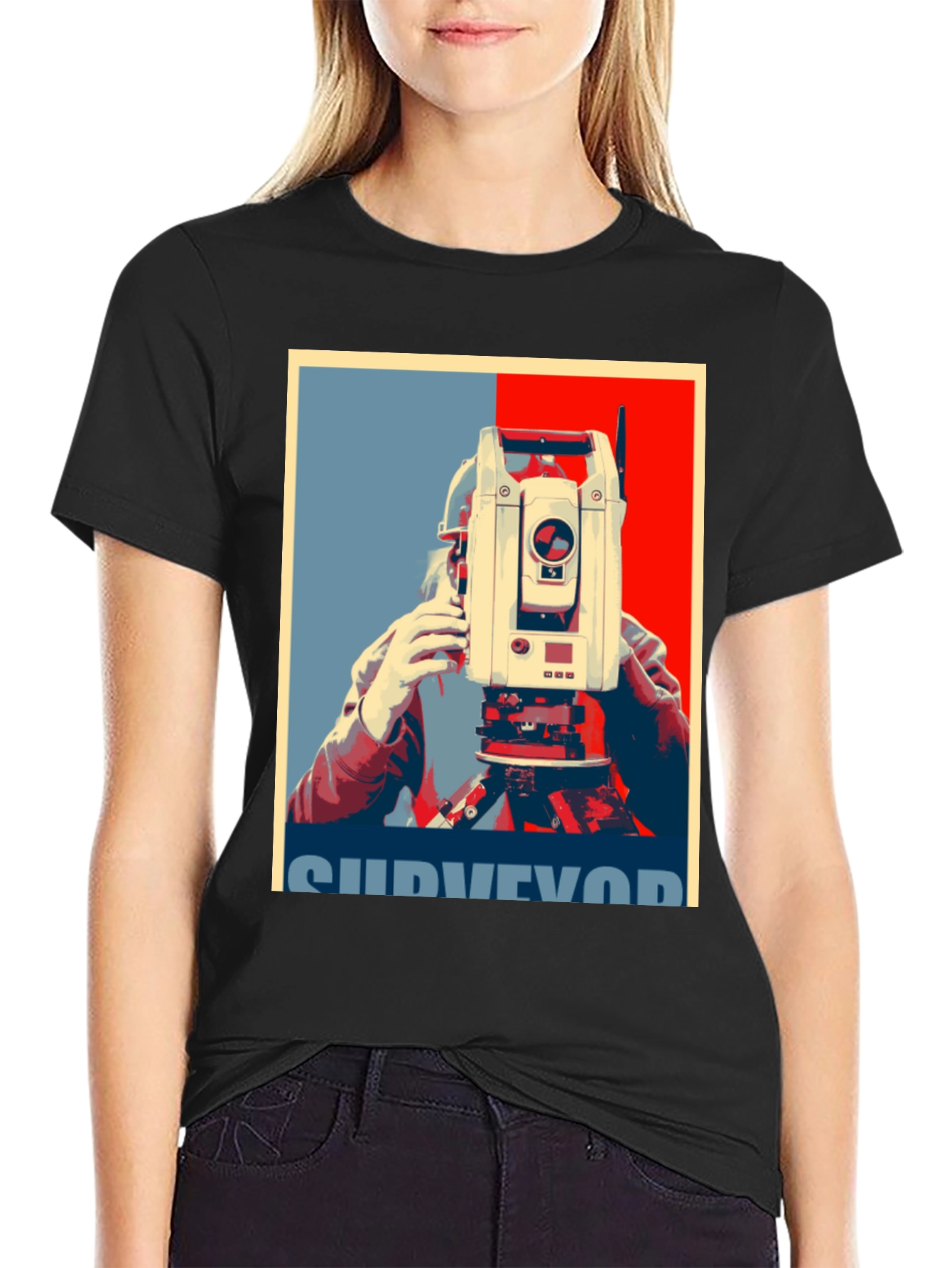 Surveyor Graphic T-Shirt - Cool Construction Tee