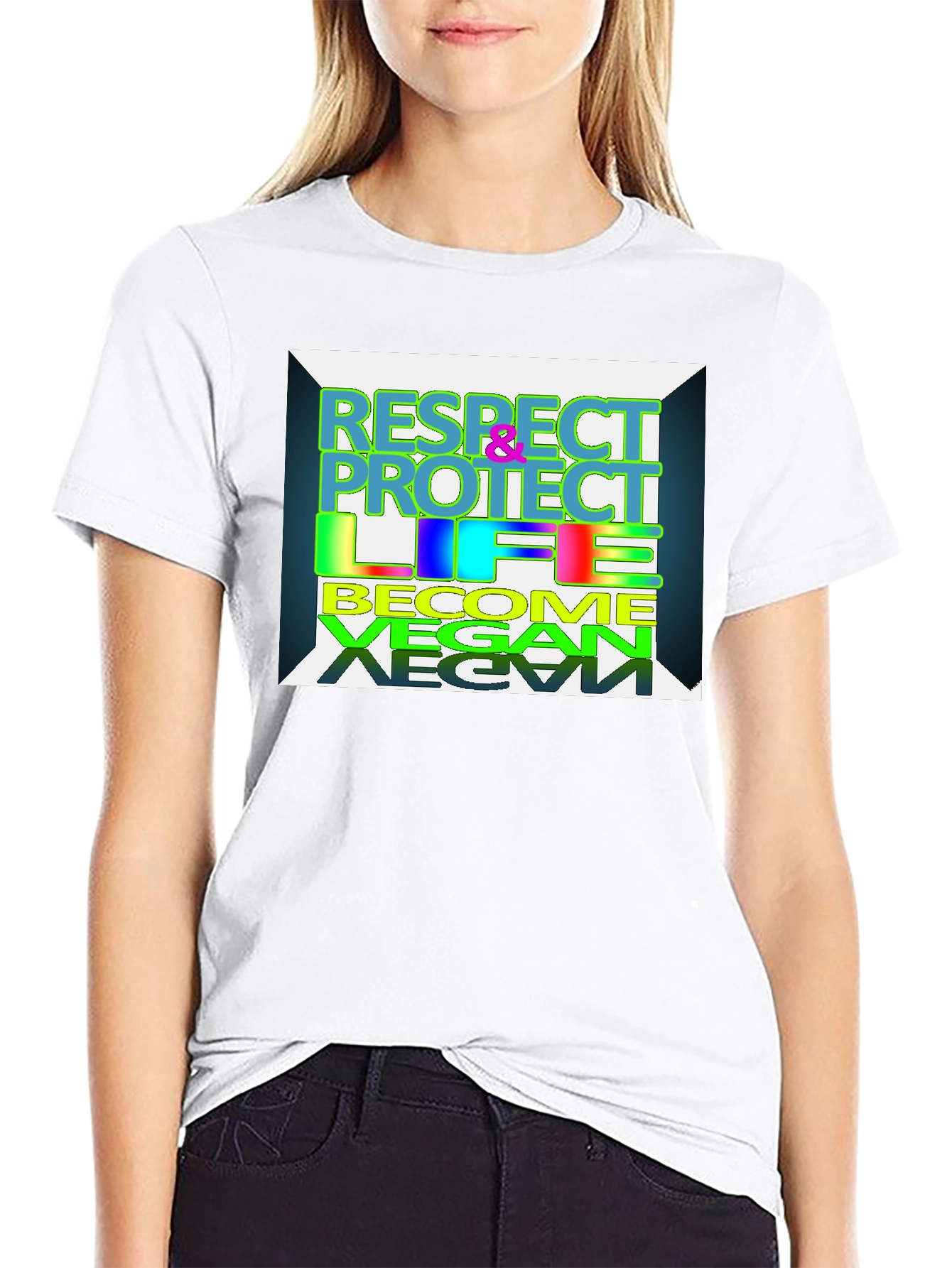 Respect Protect Life Vegan T-Shirt