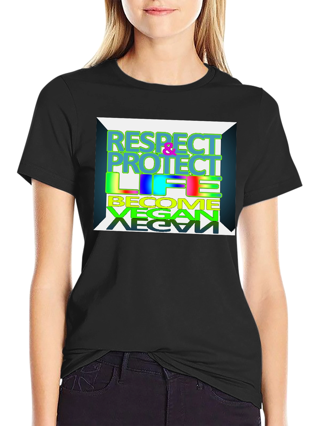 Respect Protect Life Vegan T-Shirt