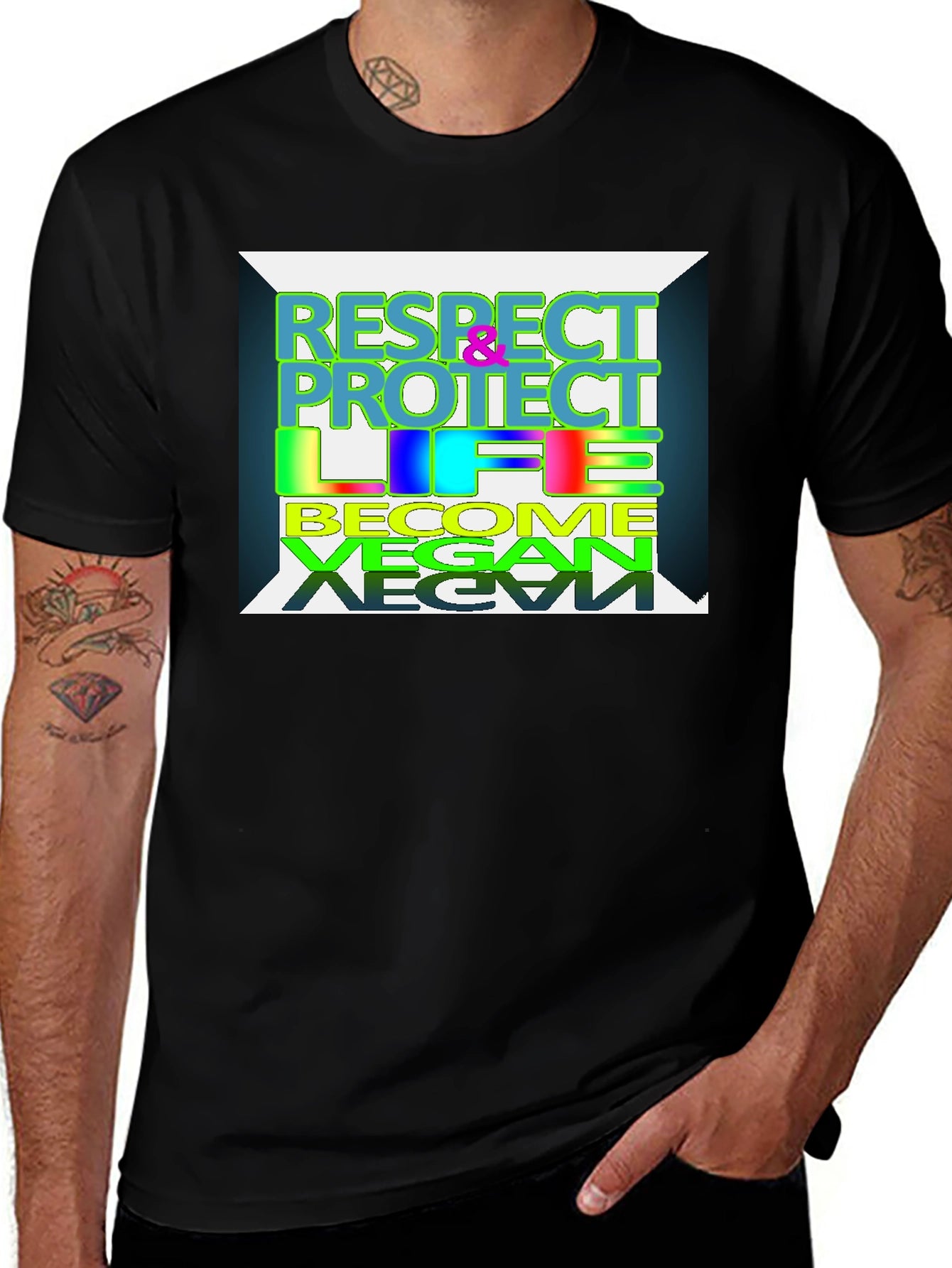 Respect Protect Life Vegan T-Shirt