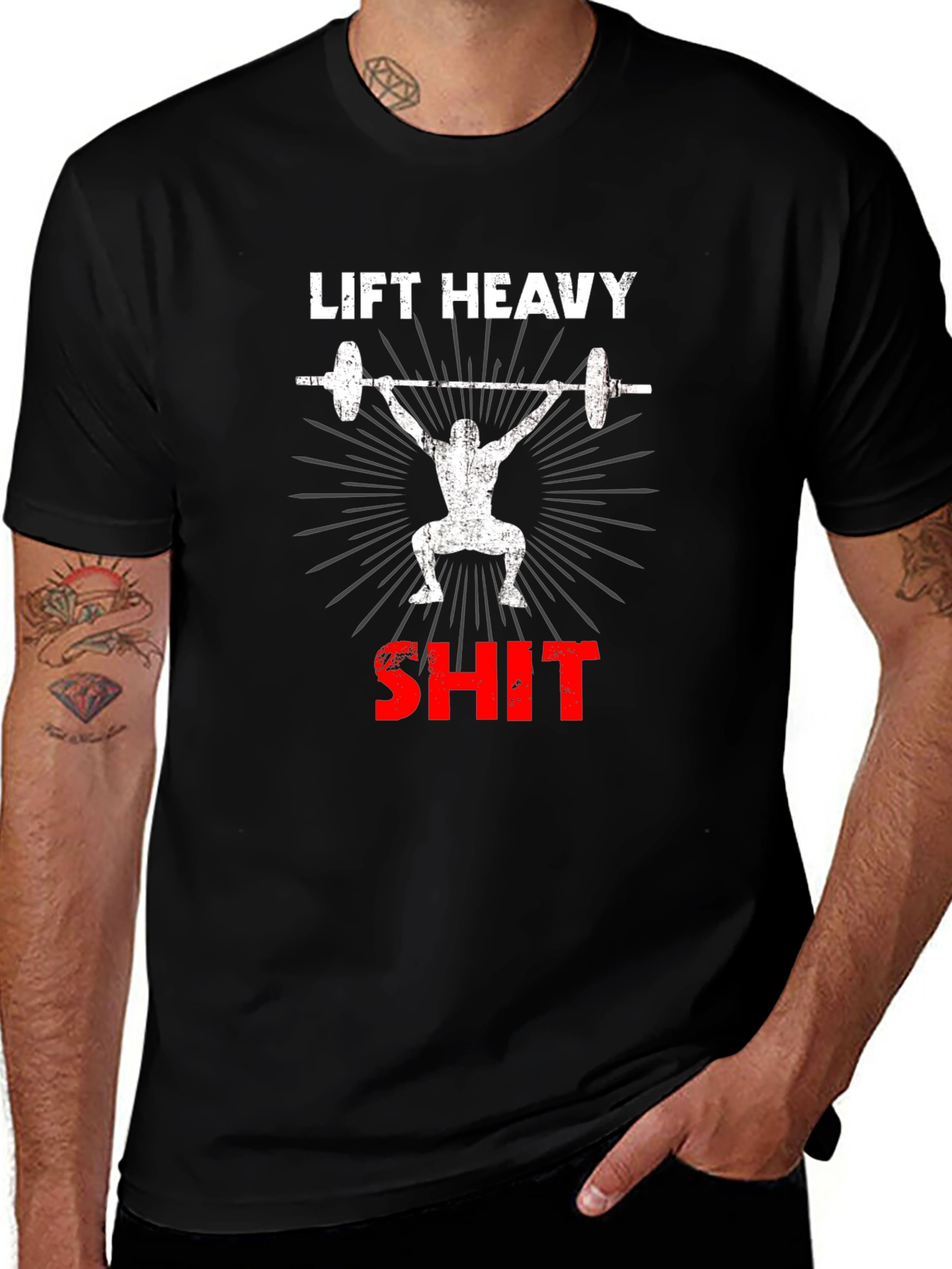 Lift Heavy Gym T-Shirt - Weightlifting Tee
