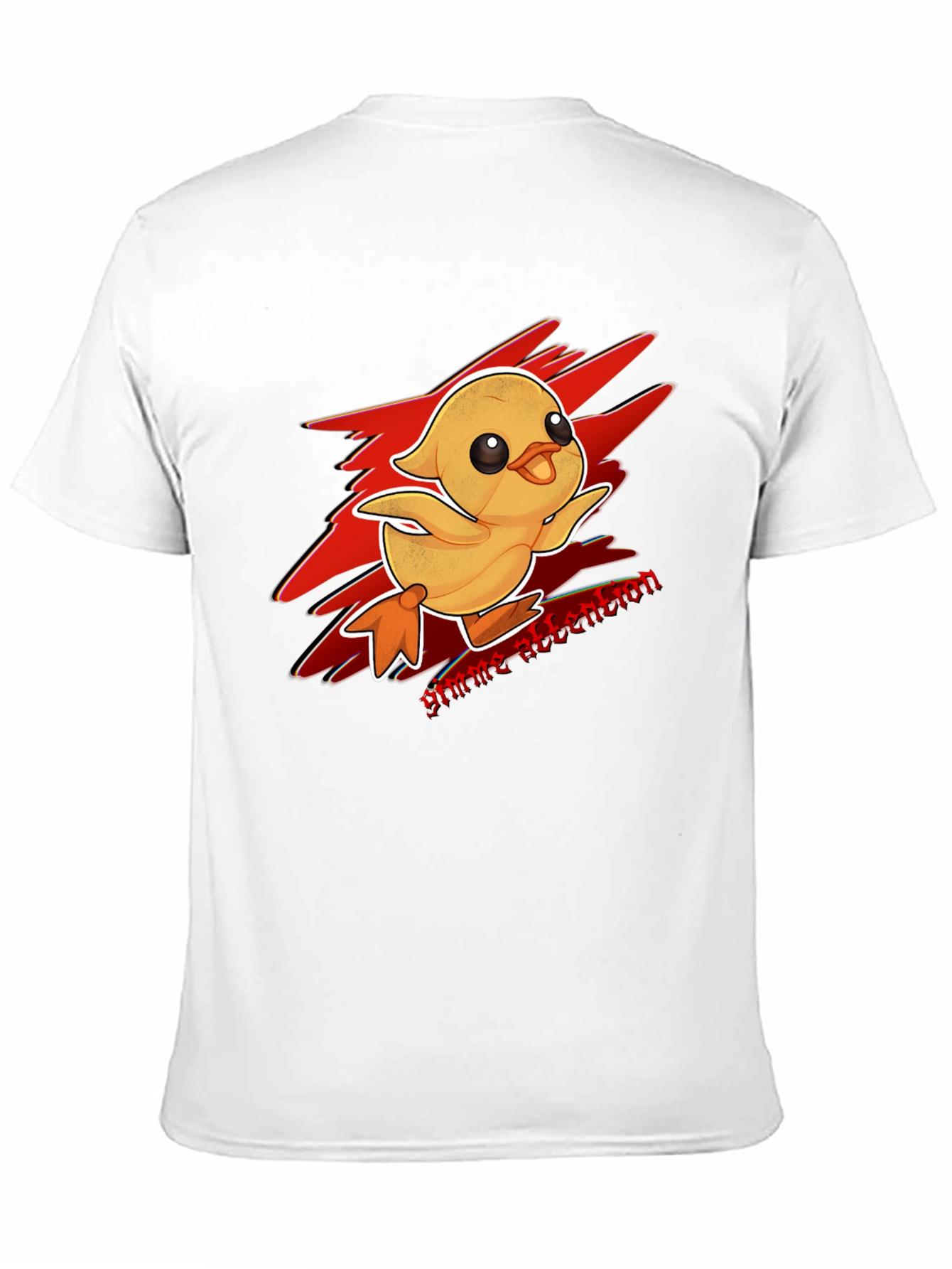 Gimme Attention Duckling Graphic Tee - Black Cotton T-Shirt